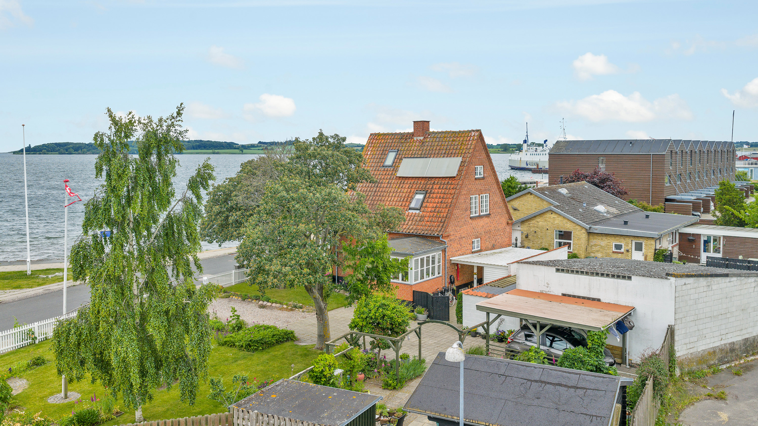 Fremhævet facade billede i fuldskærmstilstand. Billede af Færgevej 8, 5600 Faaborg