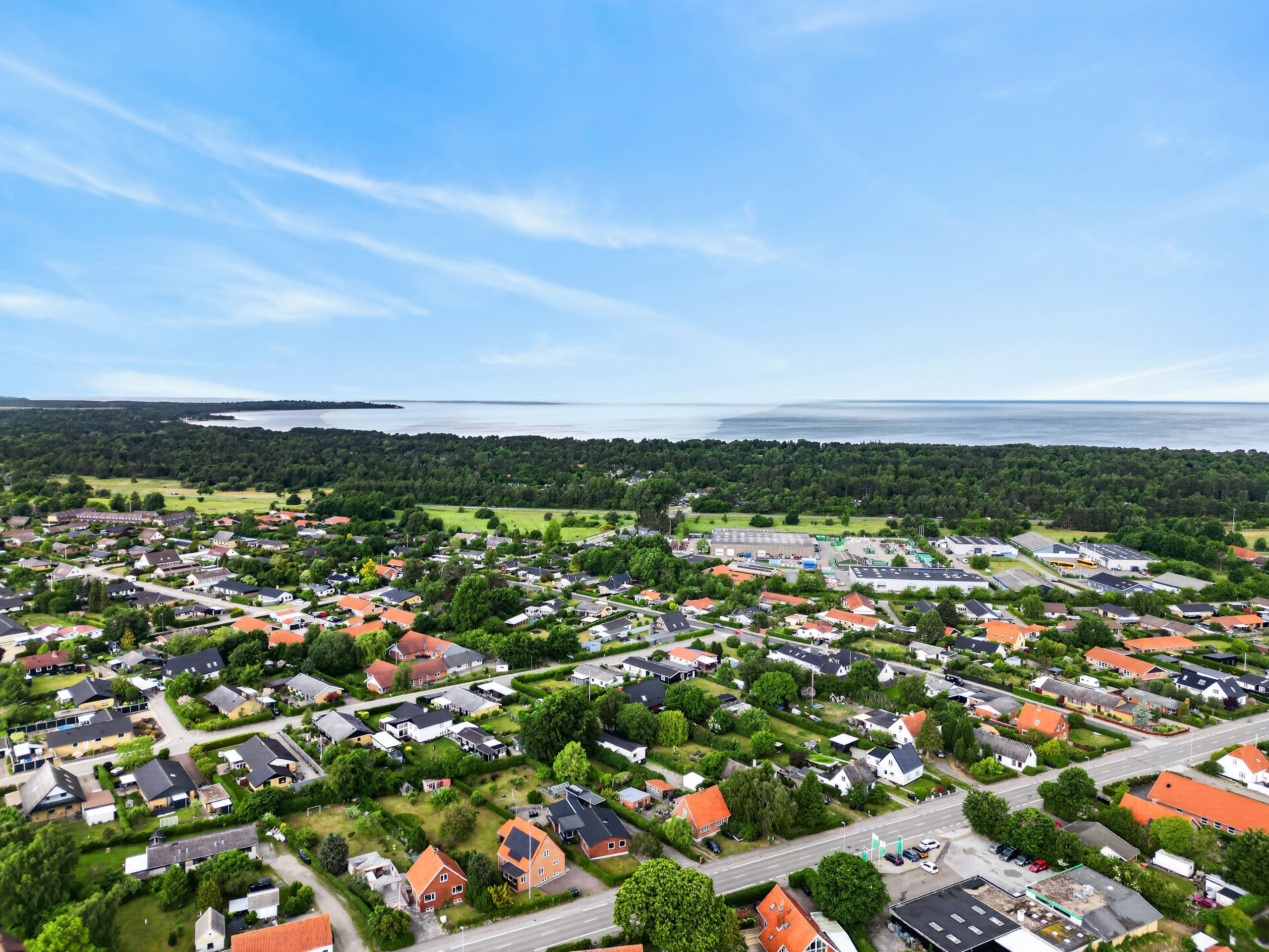 Fremhævet luftfoto billede i fuldskærmstilstand. Billede af Fejøvej 23, 4500 Nykøbing Sj