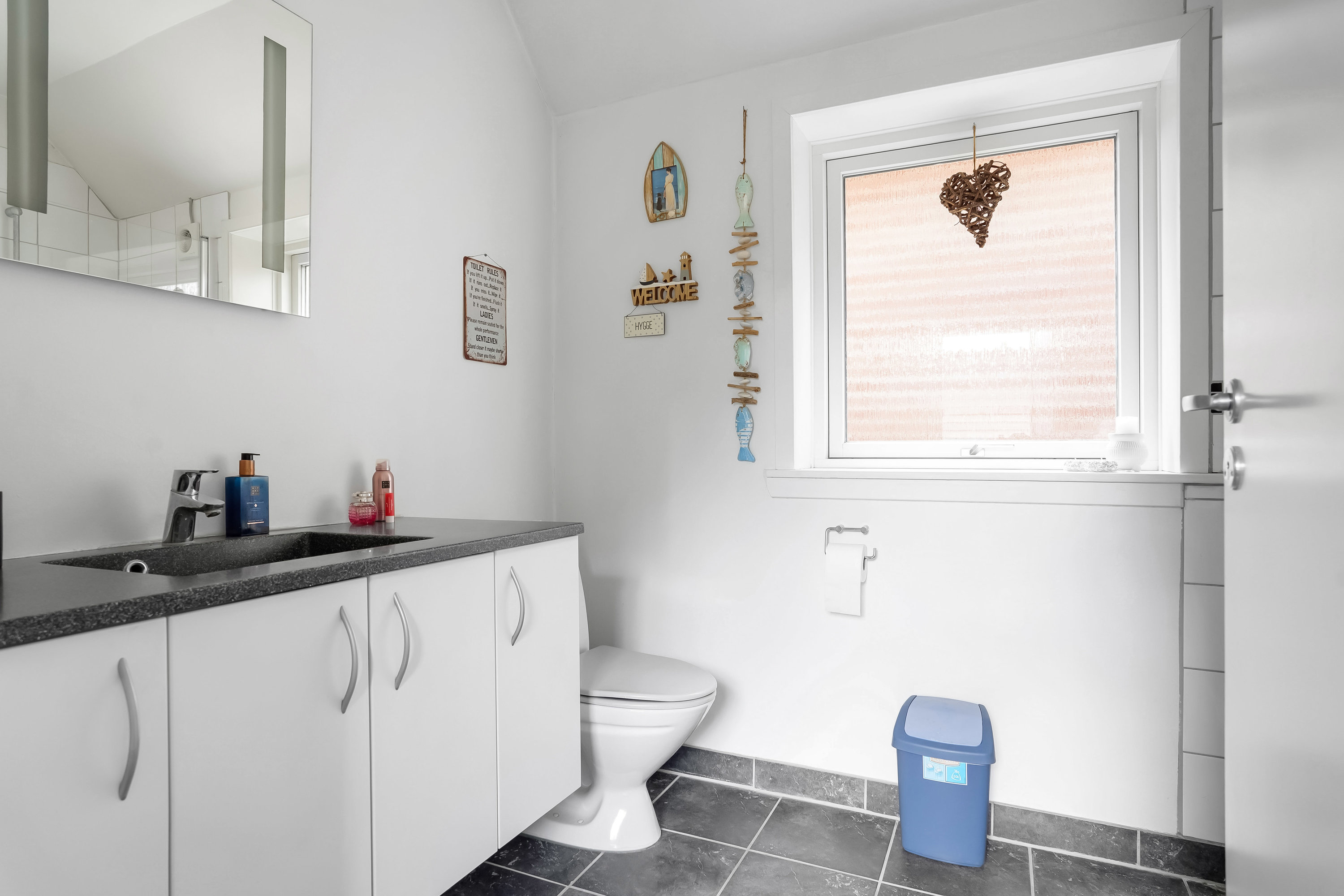 Fremhævet toilet billede i fuldskærmstilstand. Billede af Vejlevej 5, Ølholm, 7160 Tørring