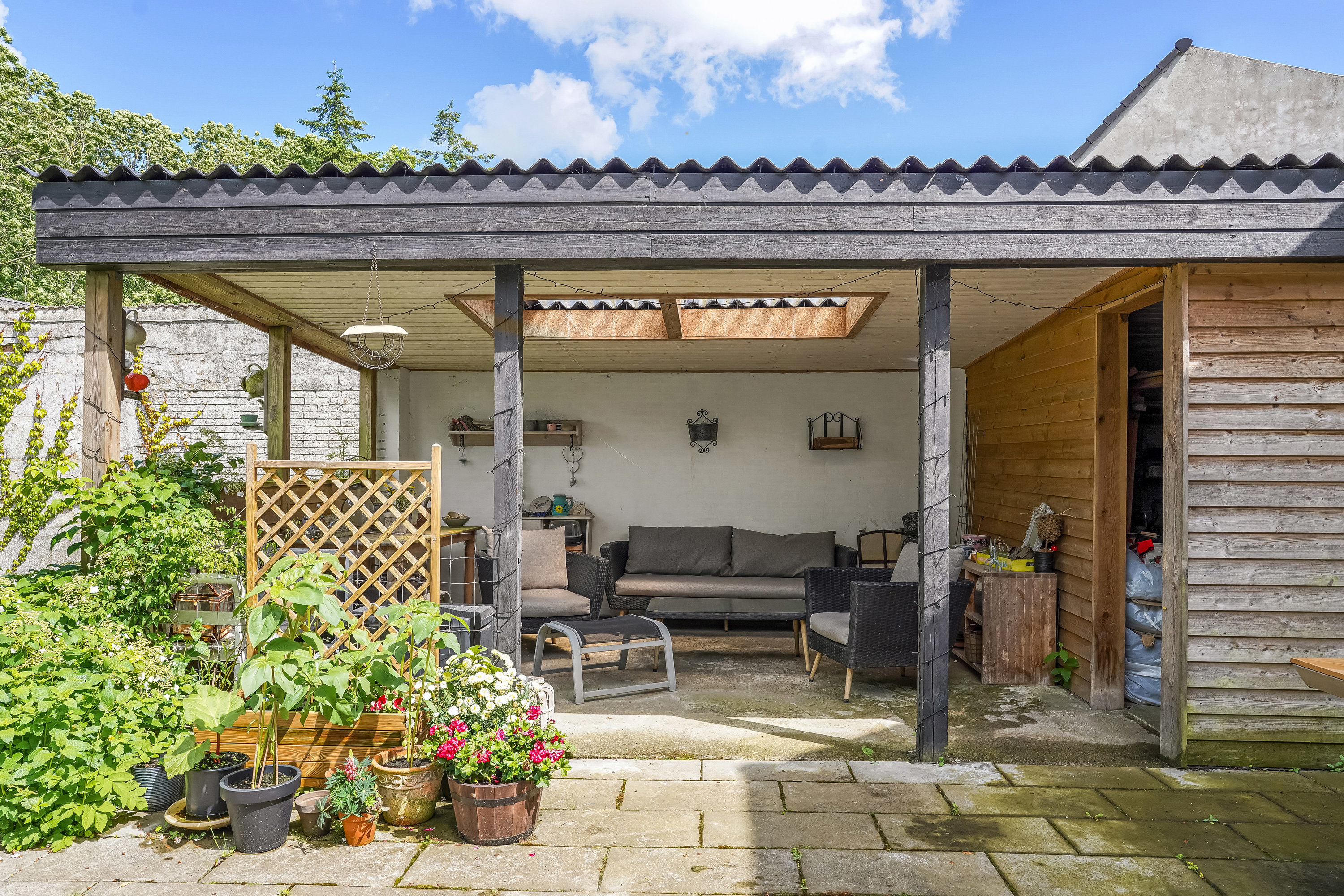 Fremhævet terrasse billede i fuldskærmstilstand. Billede af Vejlevej 5, Ølholm, 7160 Tørring