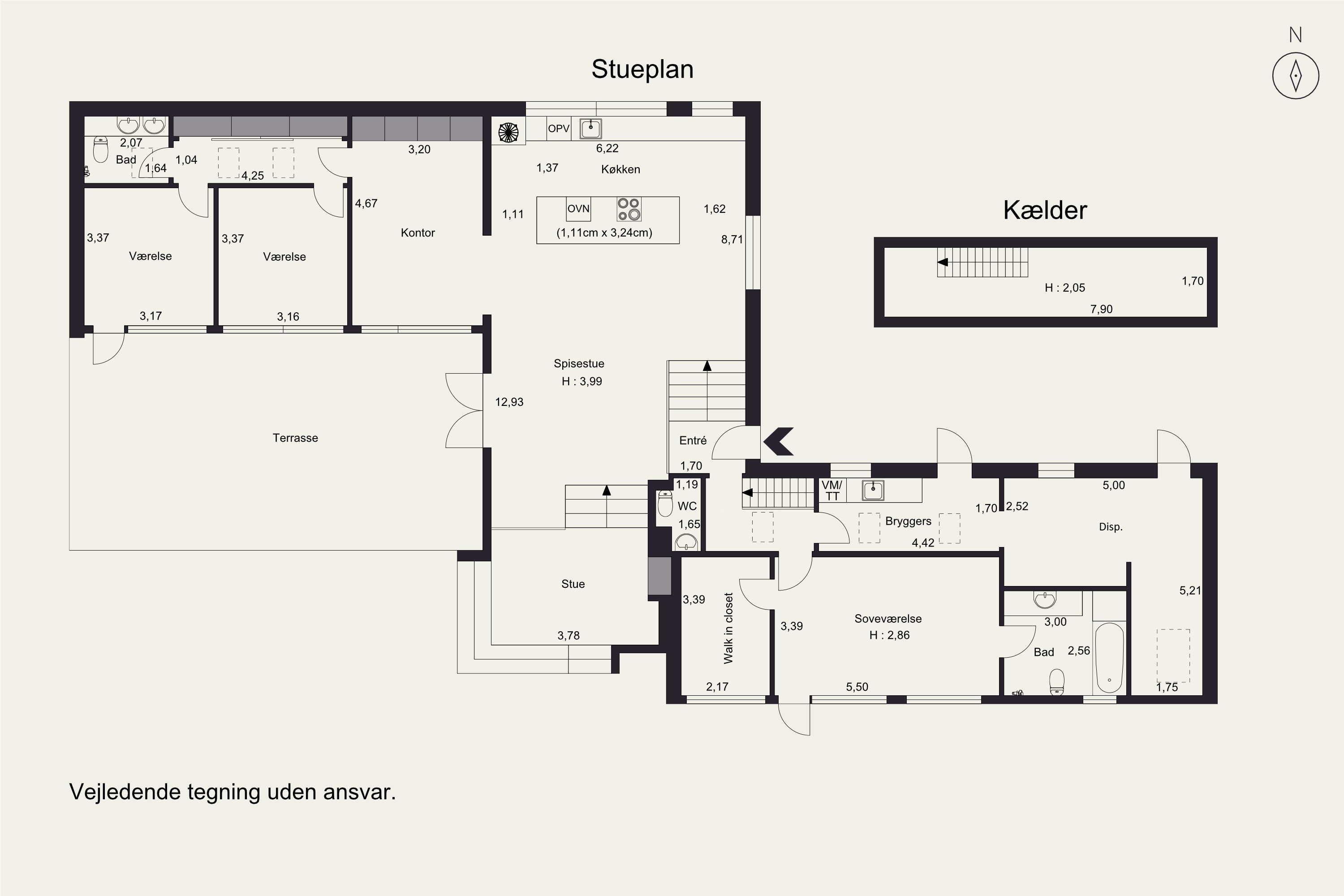 Plantegninger billede af Slotsvej 27, 2920 Charlottenlund