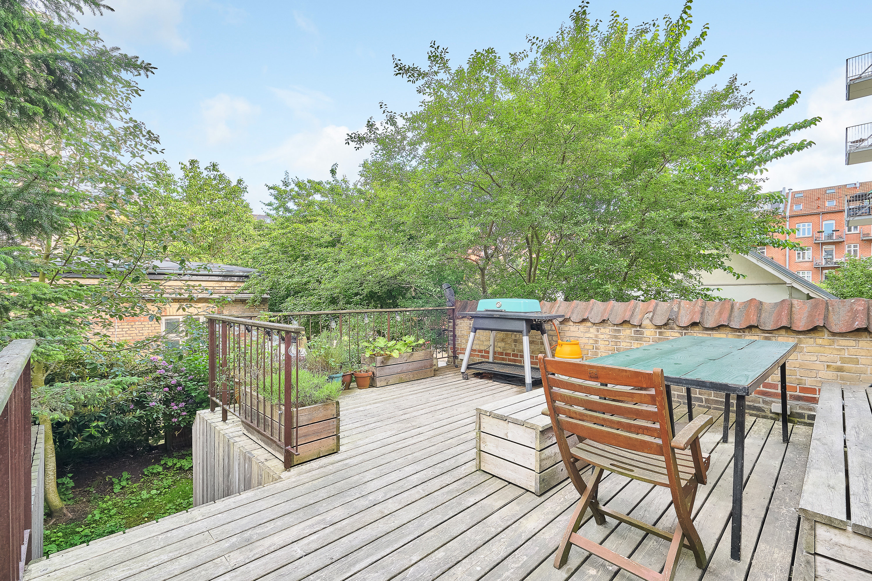 Fremhævet terrasse billede i fuldskærmstilstand. Billede af Mejlgade 97, 2., 8000 Aarhus C