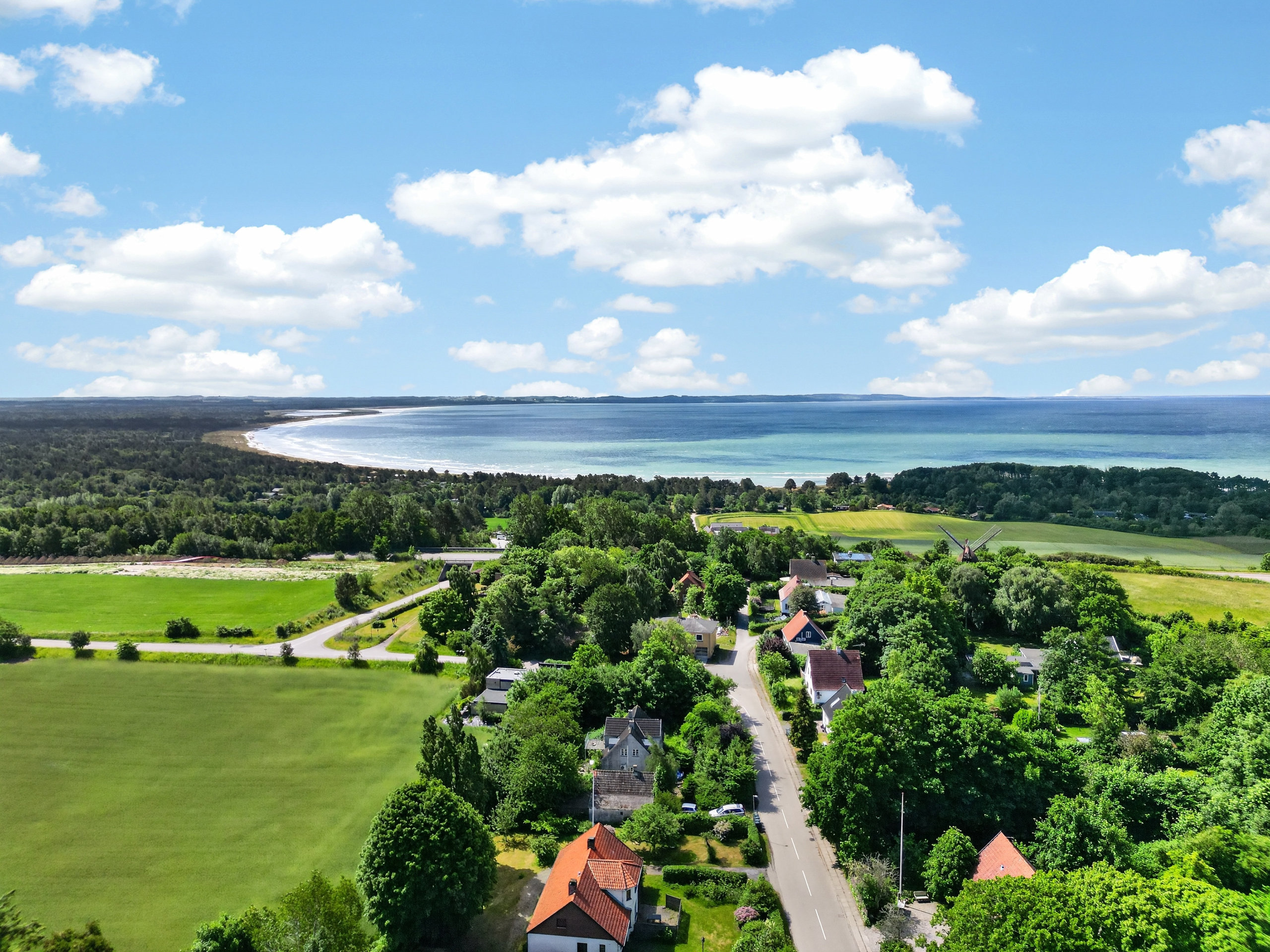 Fremhævet luftfoto billede i fuldskærmstilstand. Billede af Oddenvej 146, Lumsås, 4500 Nykøbing Sj