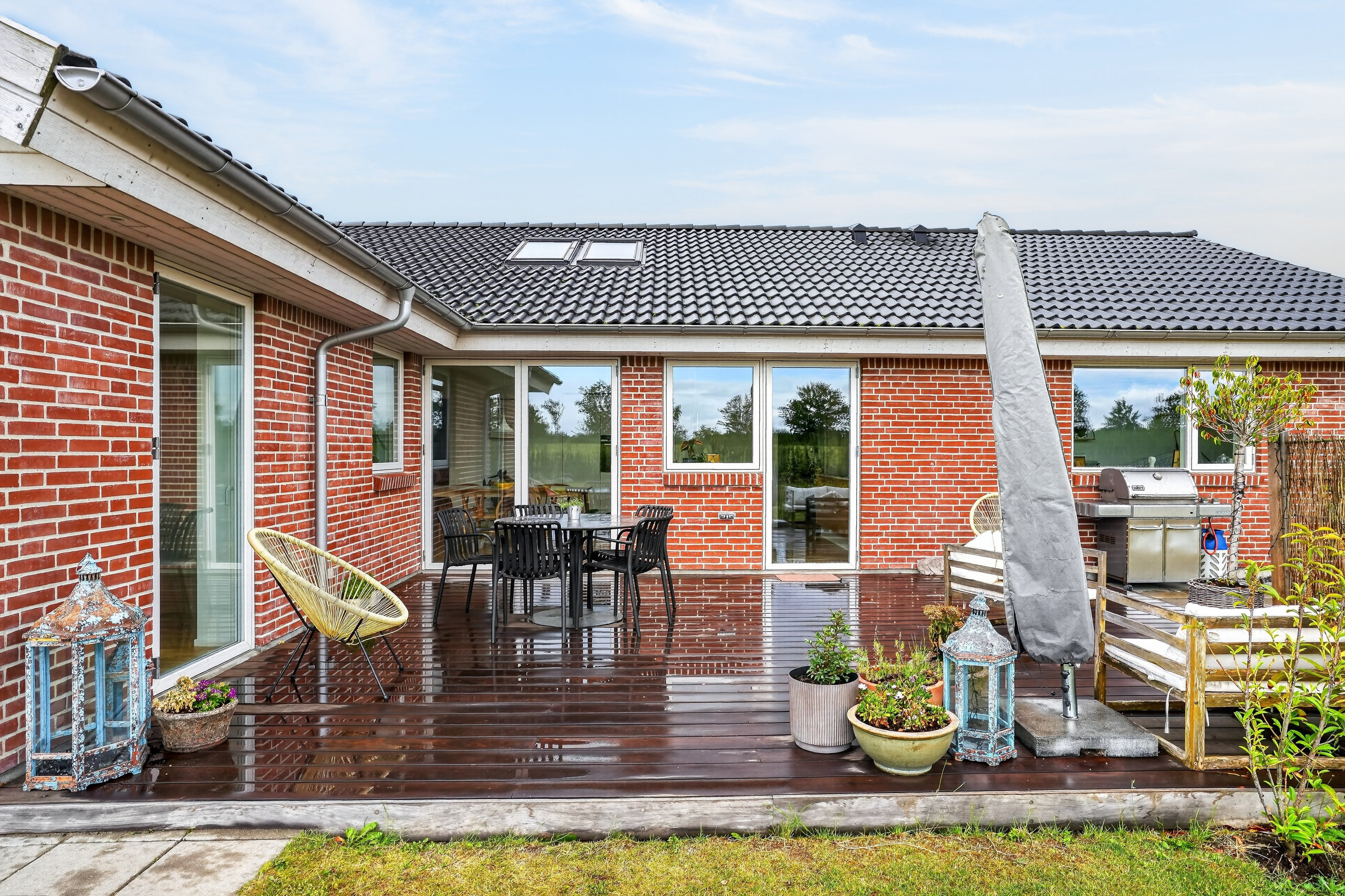 Fremhævet terrasse billede i fuldskærmstilstand. Billede af Kros Bakke 8, 4390 Vipperød