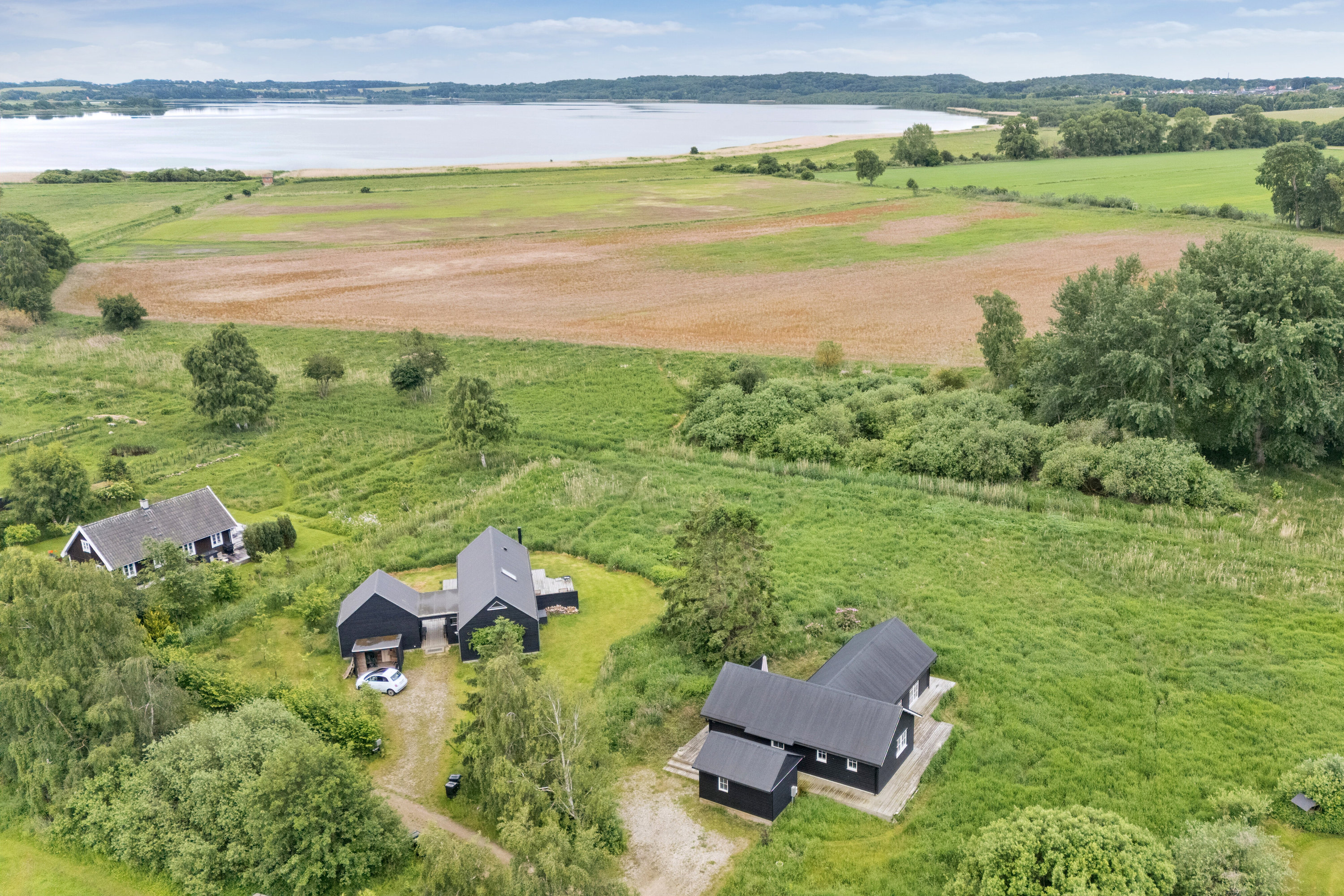 Fremhævet luftfoto billede i fuldskærmstilstand. Billede af Engpibervej 12, Sandet, 3300 Frederiksværk