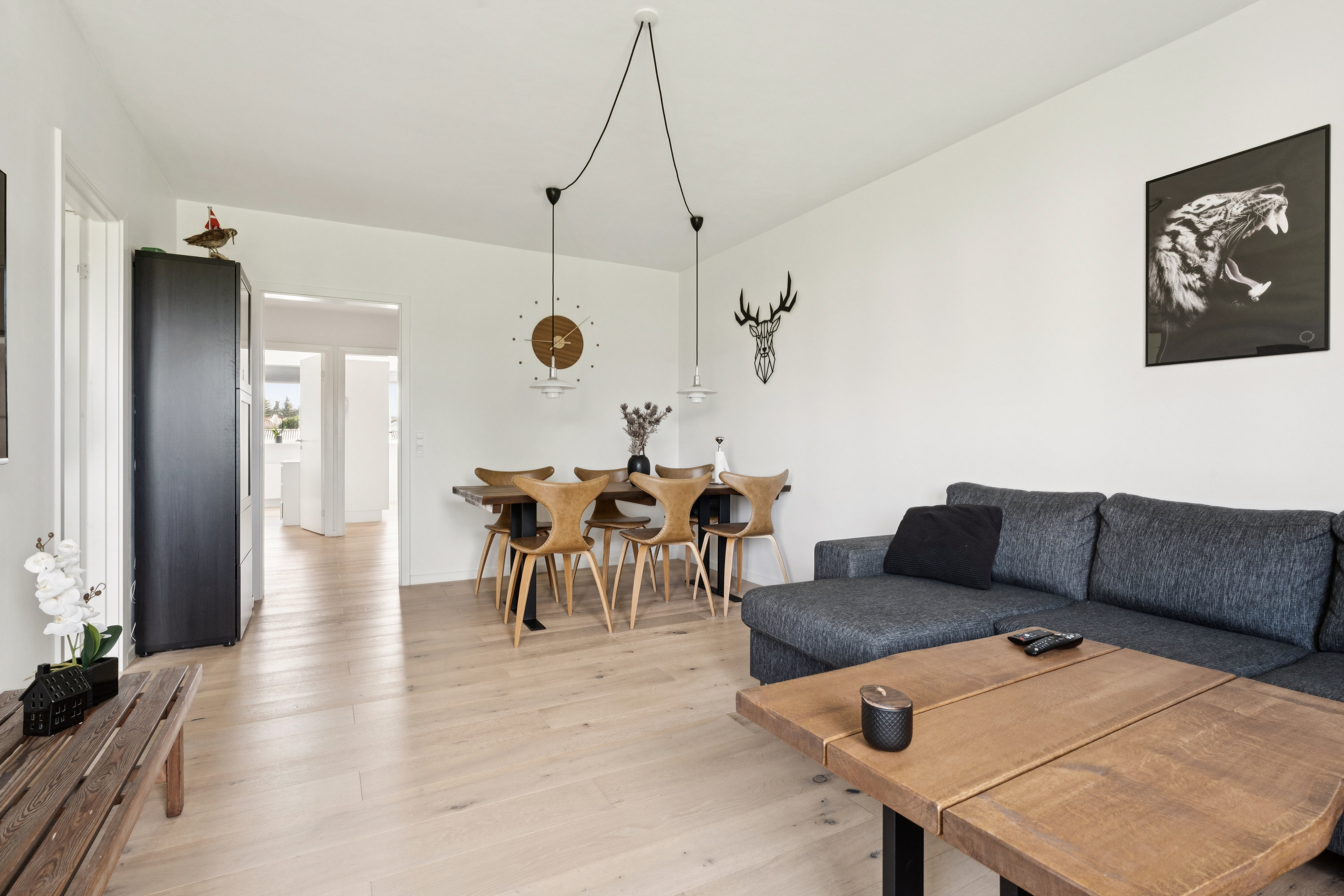 Fremhævet stue billede i fuldskærmstilstand. Billede af Rosengården 20, 1. th., 9200 Aalborg SV