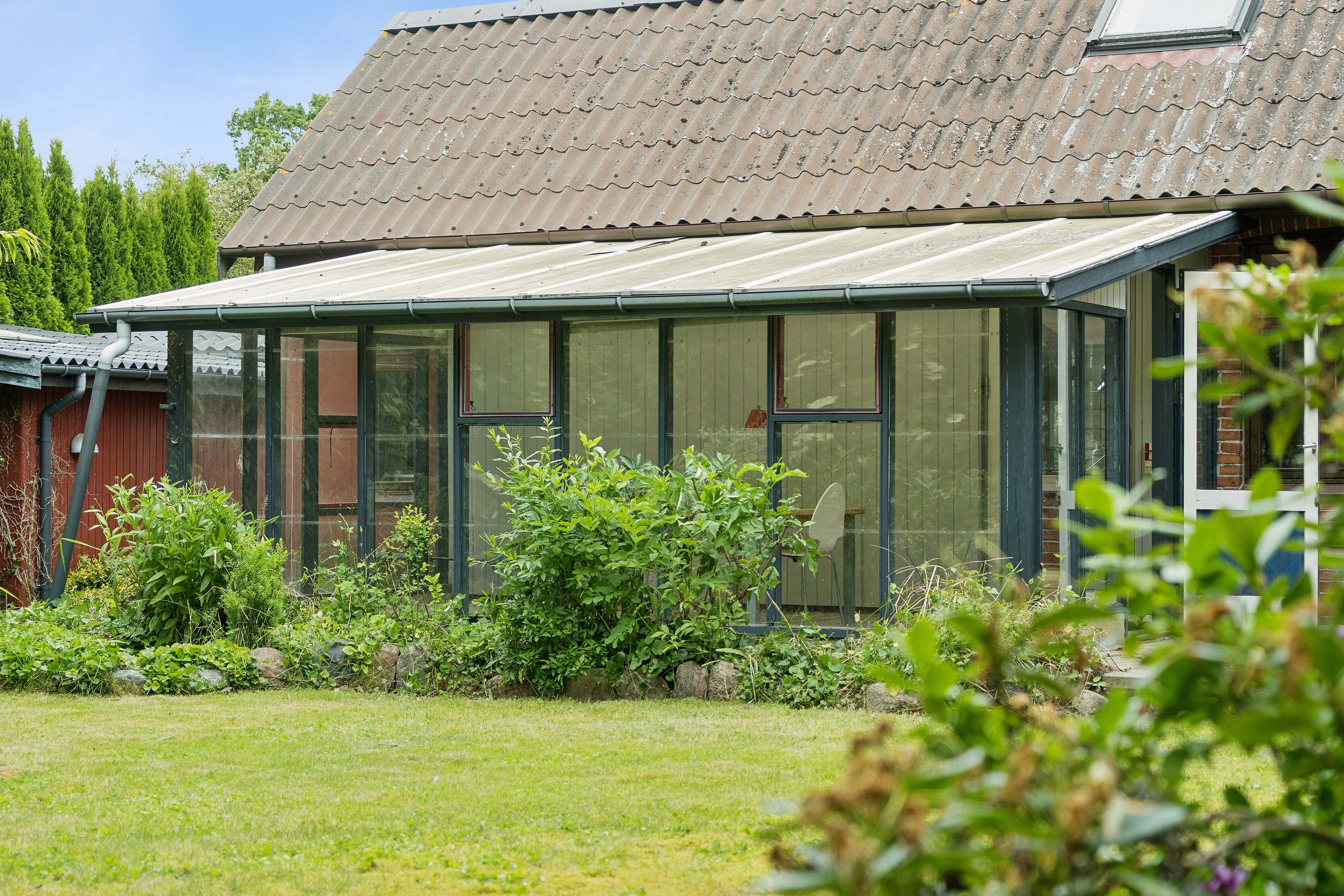 Fremhævet set fra haven billede i fuldskærmstilstand. Billede af Frankerupvej 133, Flakkebjerg, 4200 Slagelse