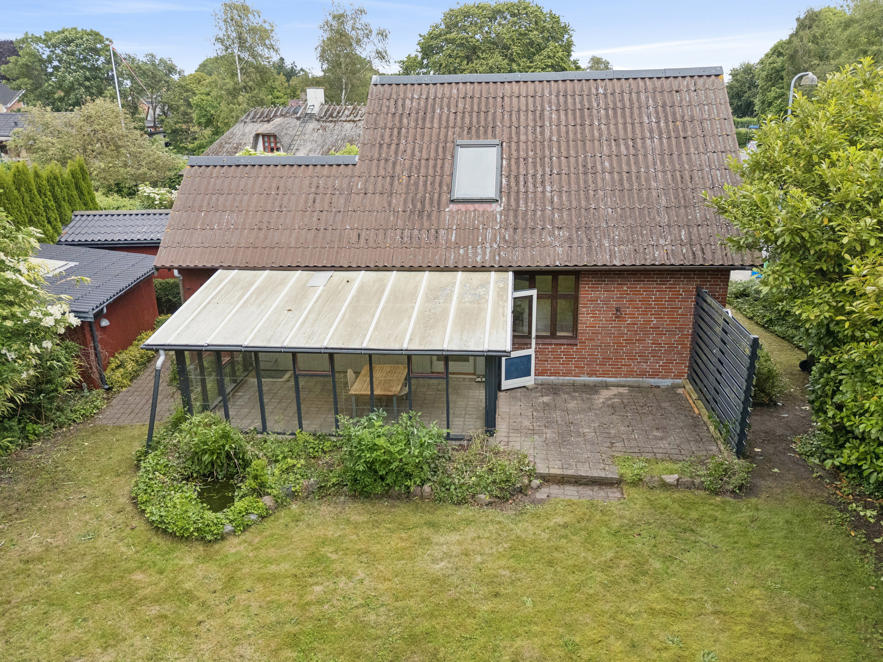 Fremhævet luftfoto billede i fuldskærmstilstand. Billede af Frankerupvej 133, Flakkebjerg, 4200 Slagelse