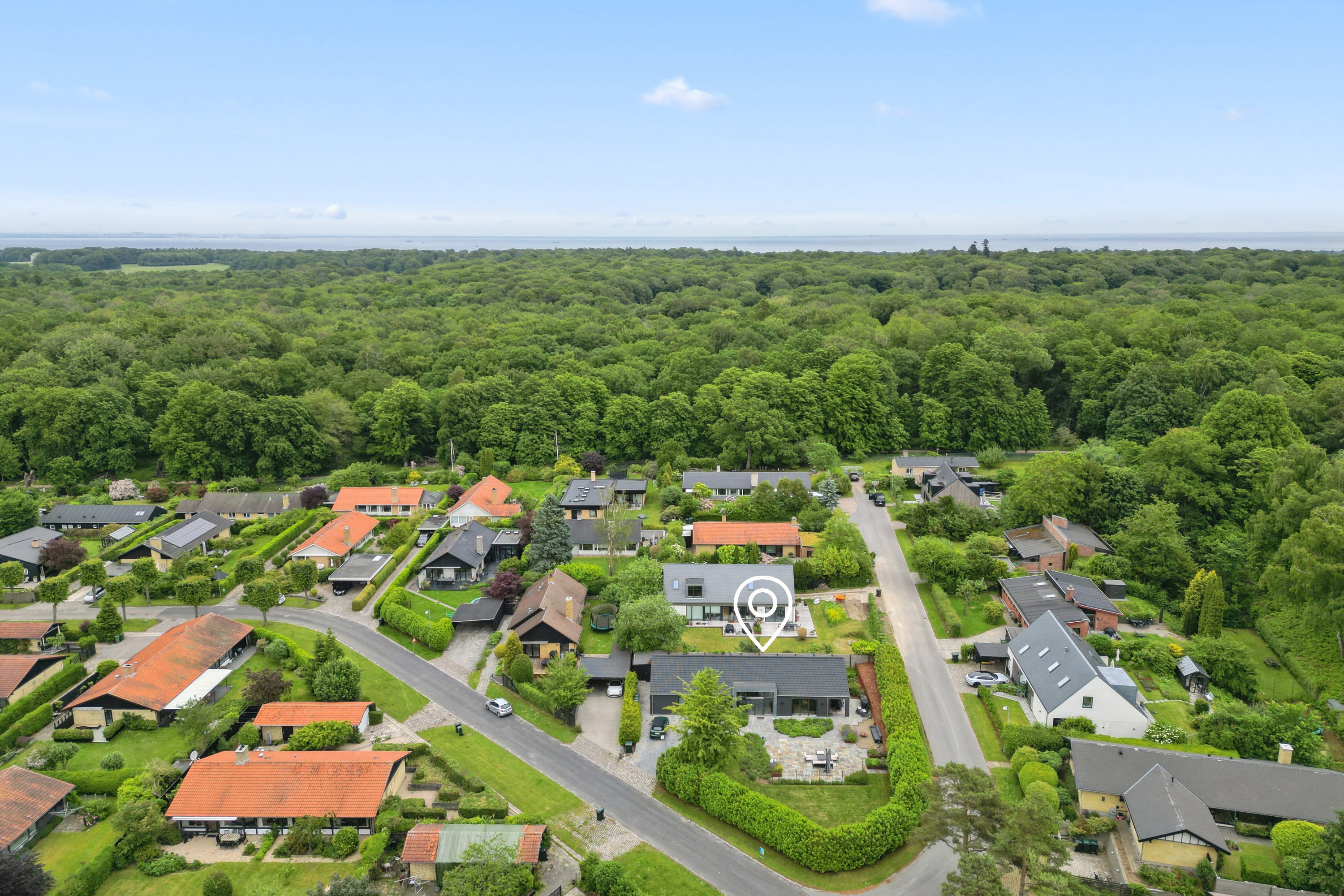 Fremhævet luftfoto billede i fuldskærmstilstand. Billede af Langs Hegnet 2, 2800 Kongens Lyngby