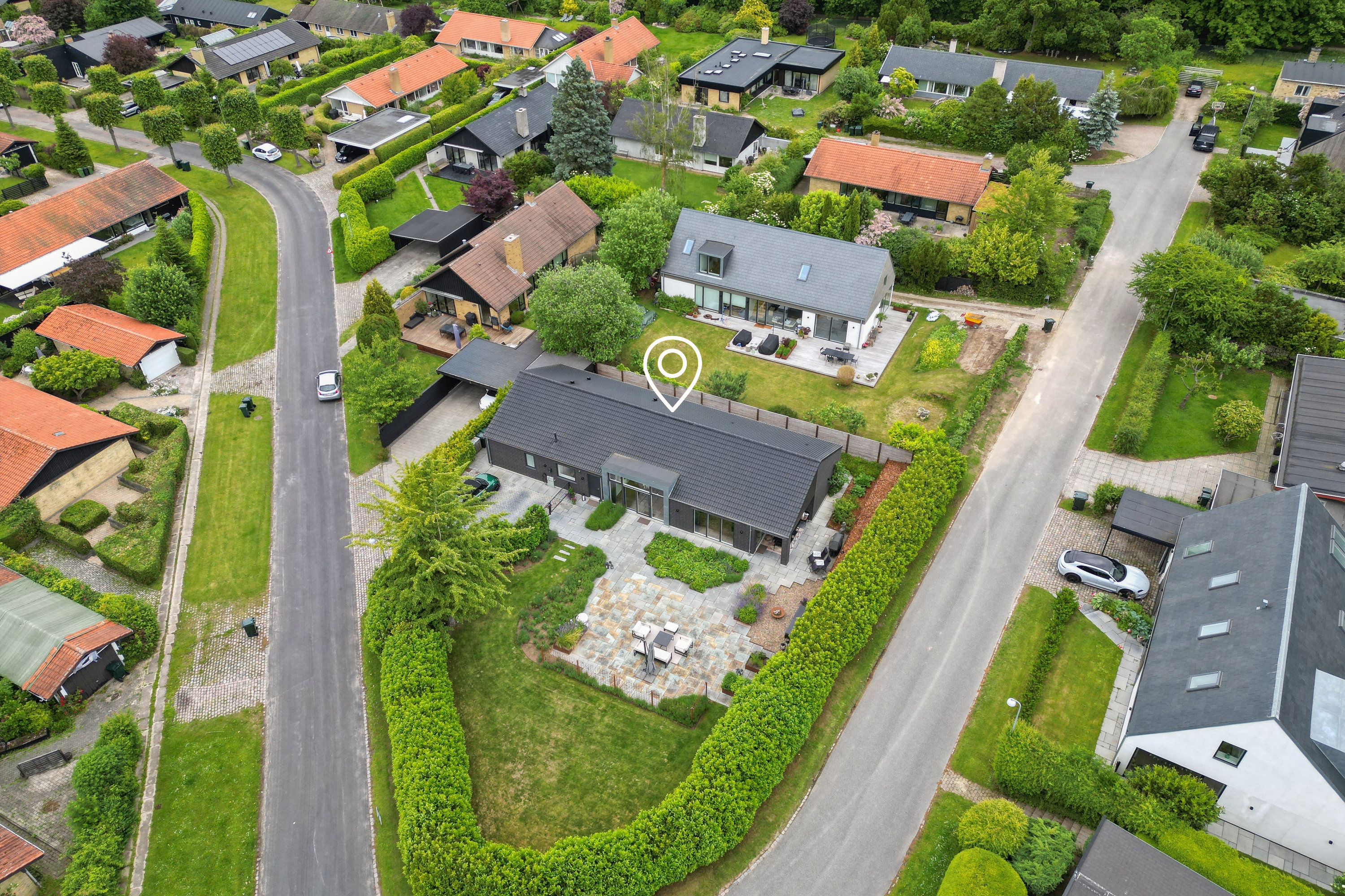 Fremhævet luftfoto billede i fuldskærmstilstand. Billede af Langs Hegnet 2, 2800 Kongens Lyngby