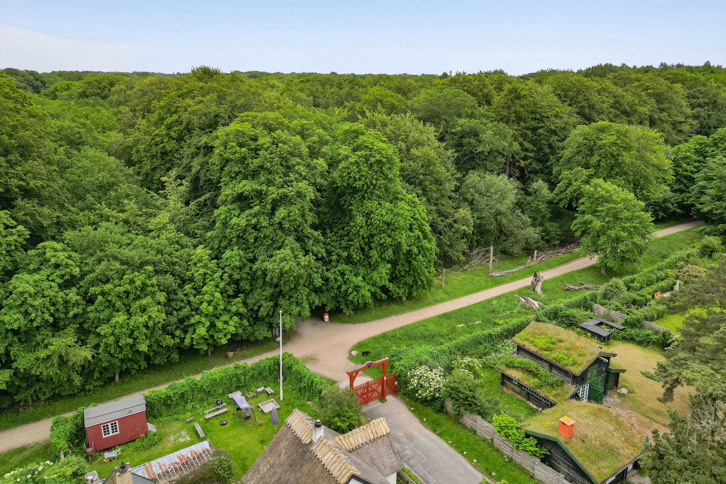Fremhævet luftfoto billede i fuldskærmstilstand. Billede af Hjortekærsvej 119A, 2800 Kongens Lyngby
