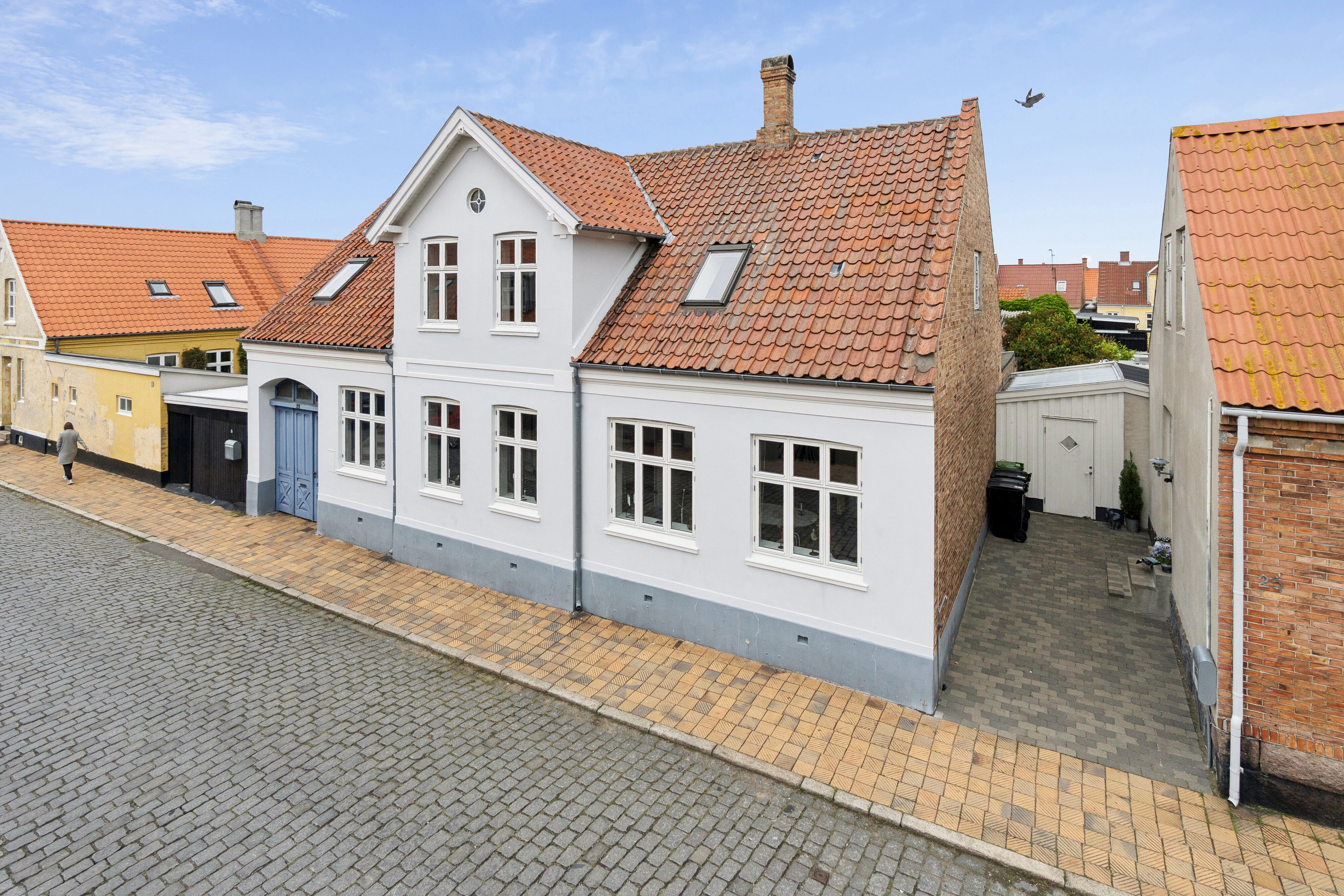 Fremhævet luftfoto billede i fuldskærmstilstand. Billede af Østervoldgade 23, 3700 Rønne