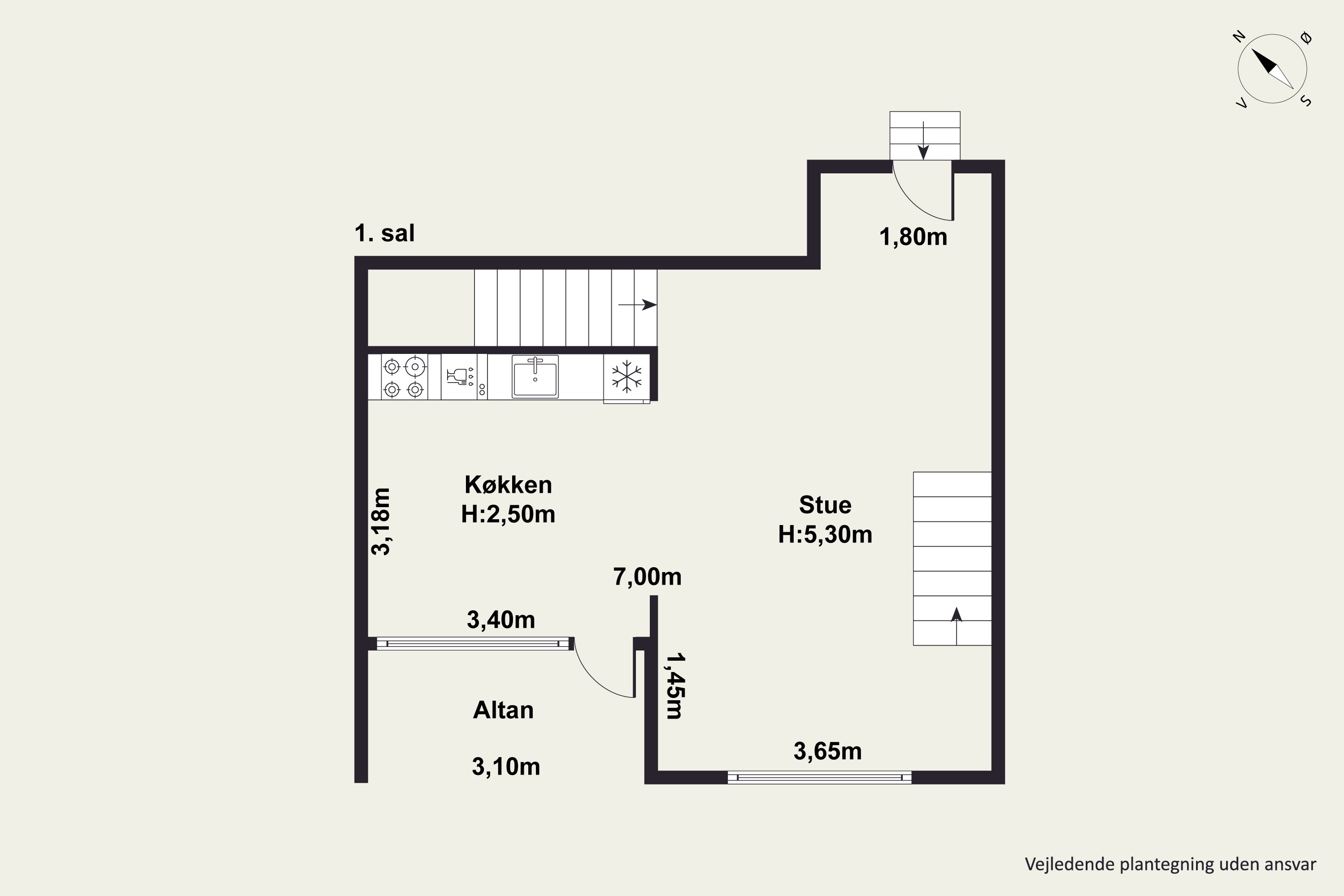 Plantegninger billede af Ørestads Boulevard 57A, 1. 107., 2300 København S