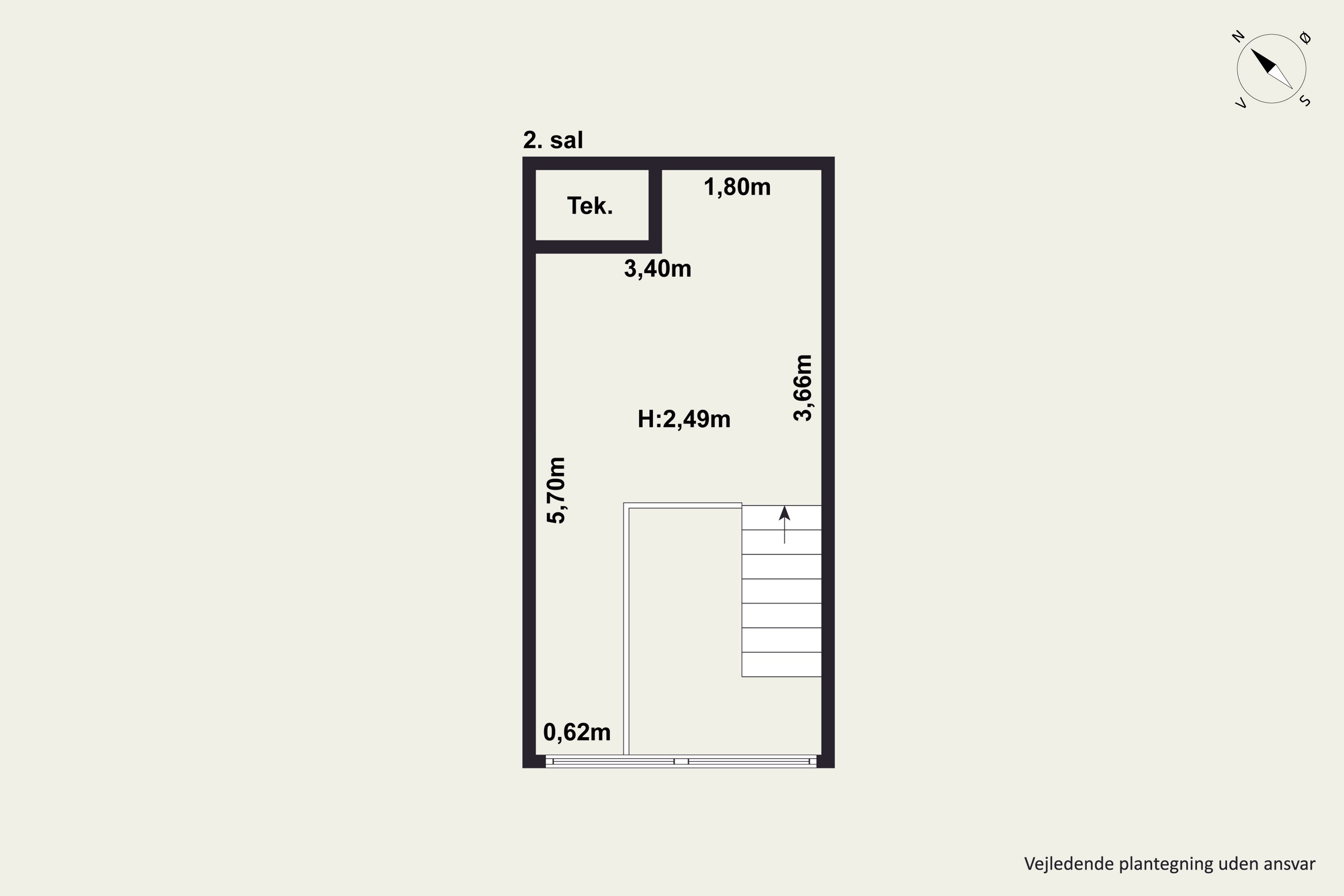 Plantegninger billede af Ørestads Boulevard 57A, 1. 107., 2300 København S