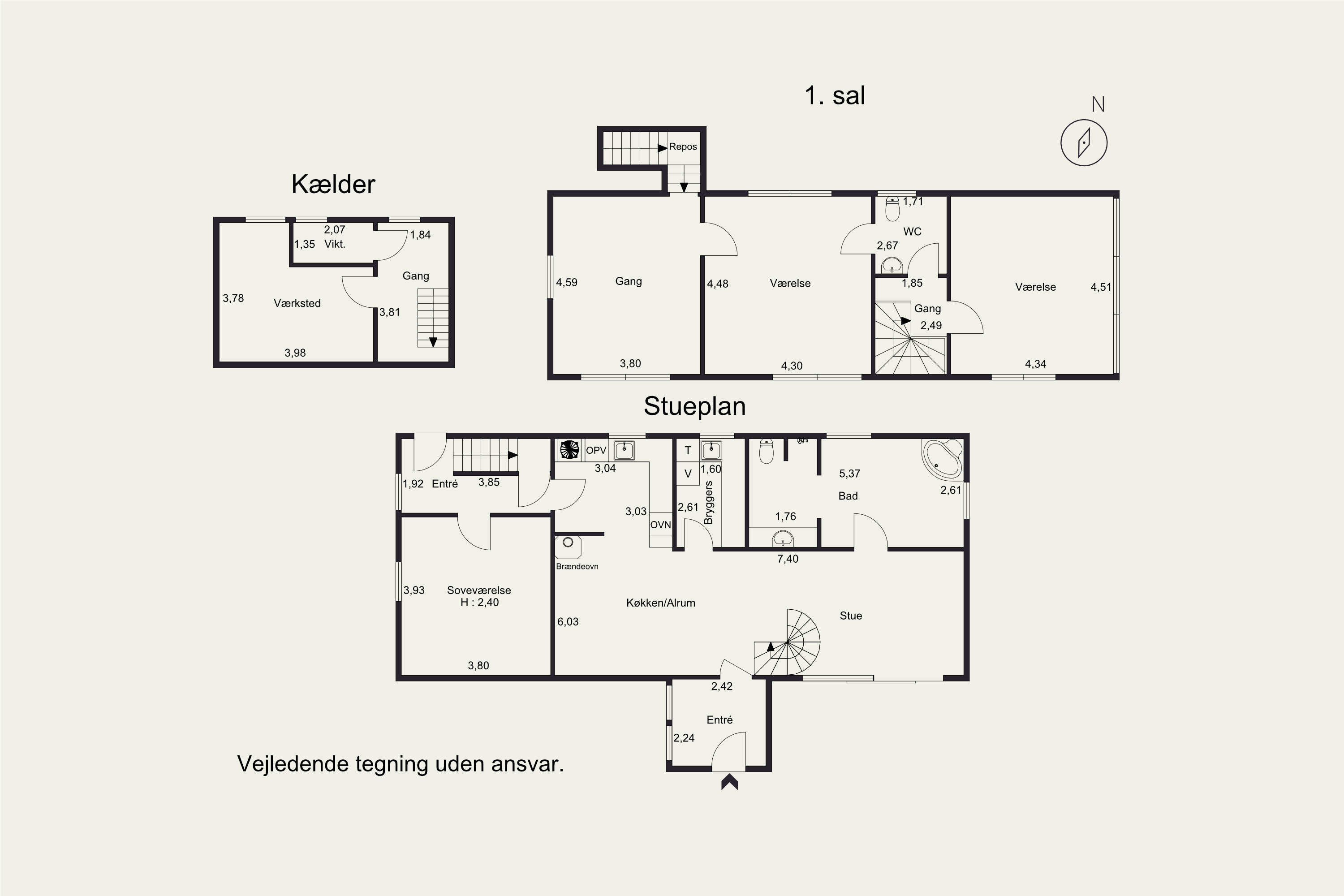 Plantegninger billede af H.C. Andersens Vej 9, Seest, 6000 Kolding