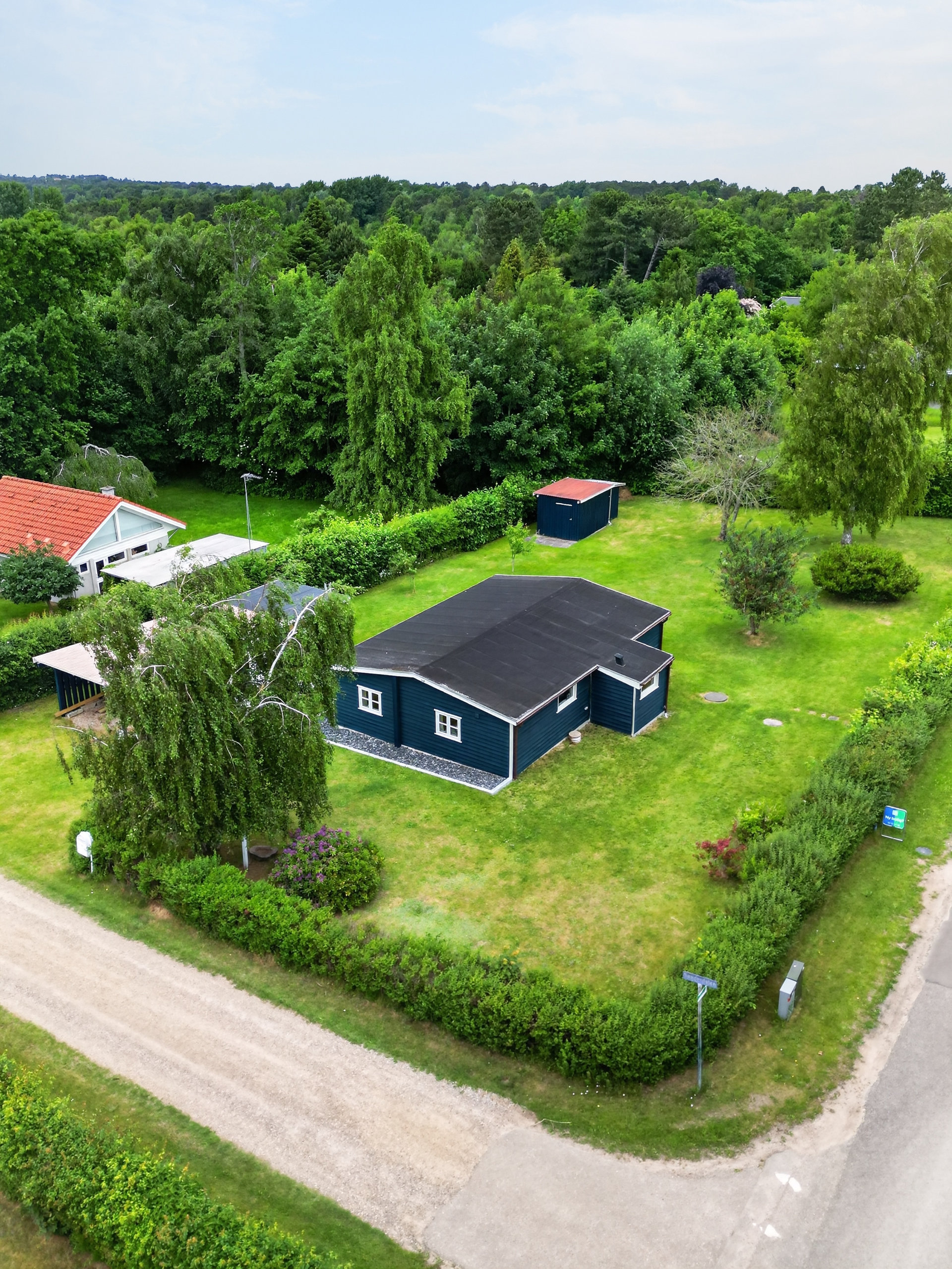 Fremhævet luftfoto billede i fuldskærmstilstand. Billede af Sønderdalen 2, Nyrup, 4500 Nykøbing Sj