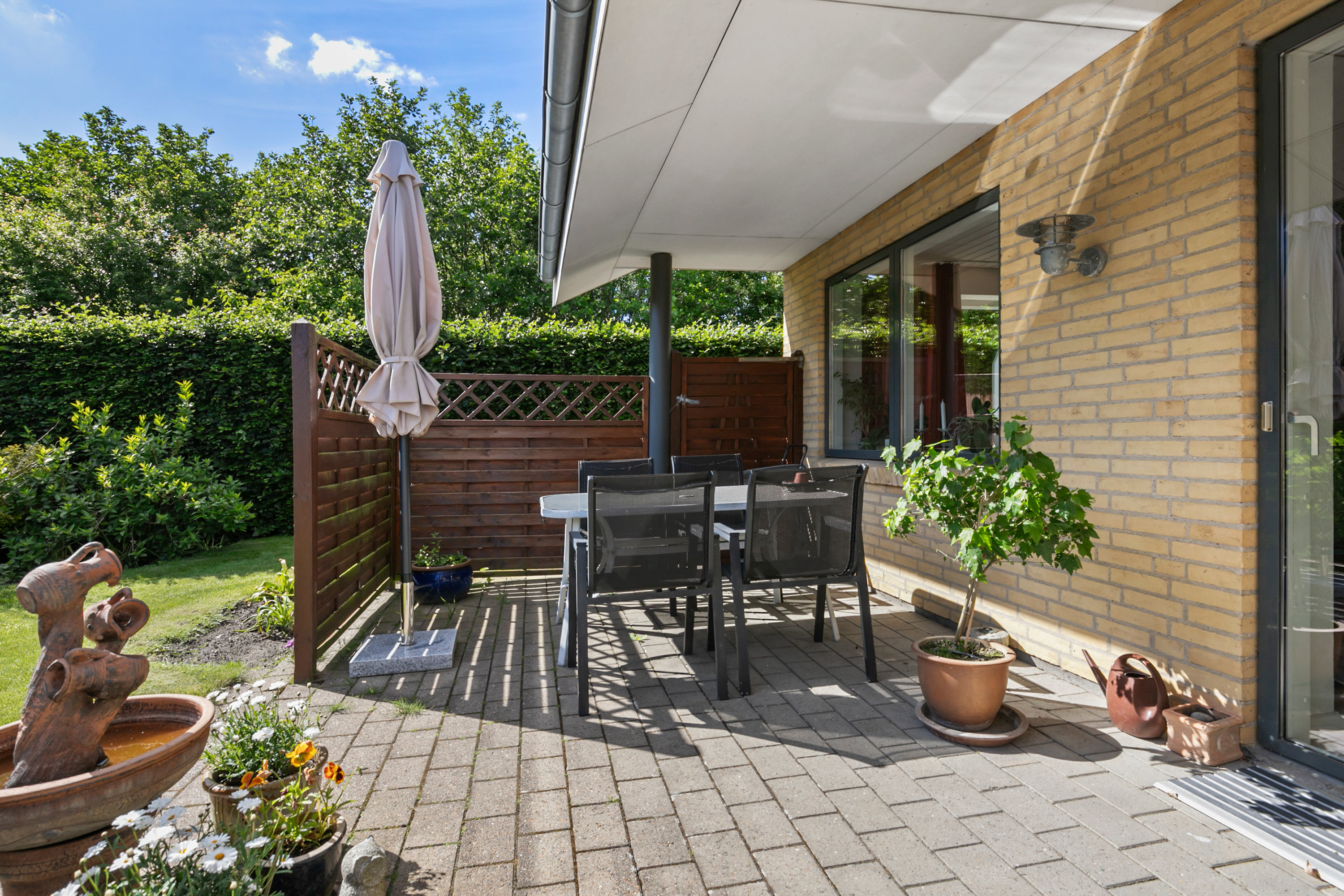 Fremhævet terrasse billede i fuldskærmstilstand. Billede af Dyrlægegaarden 7, Birkelse, 9440 Aabybro