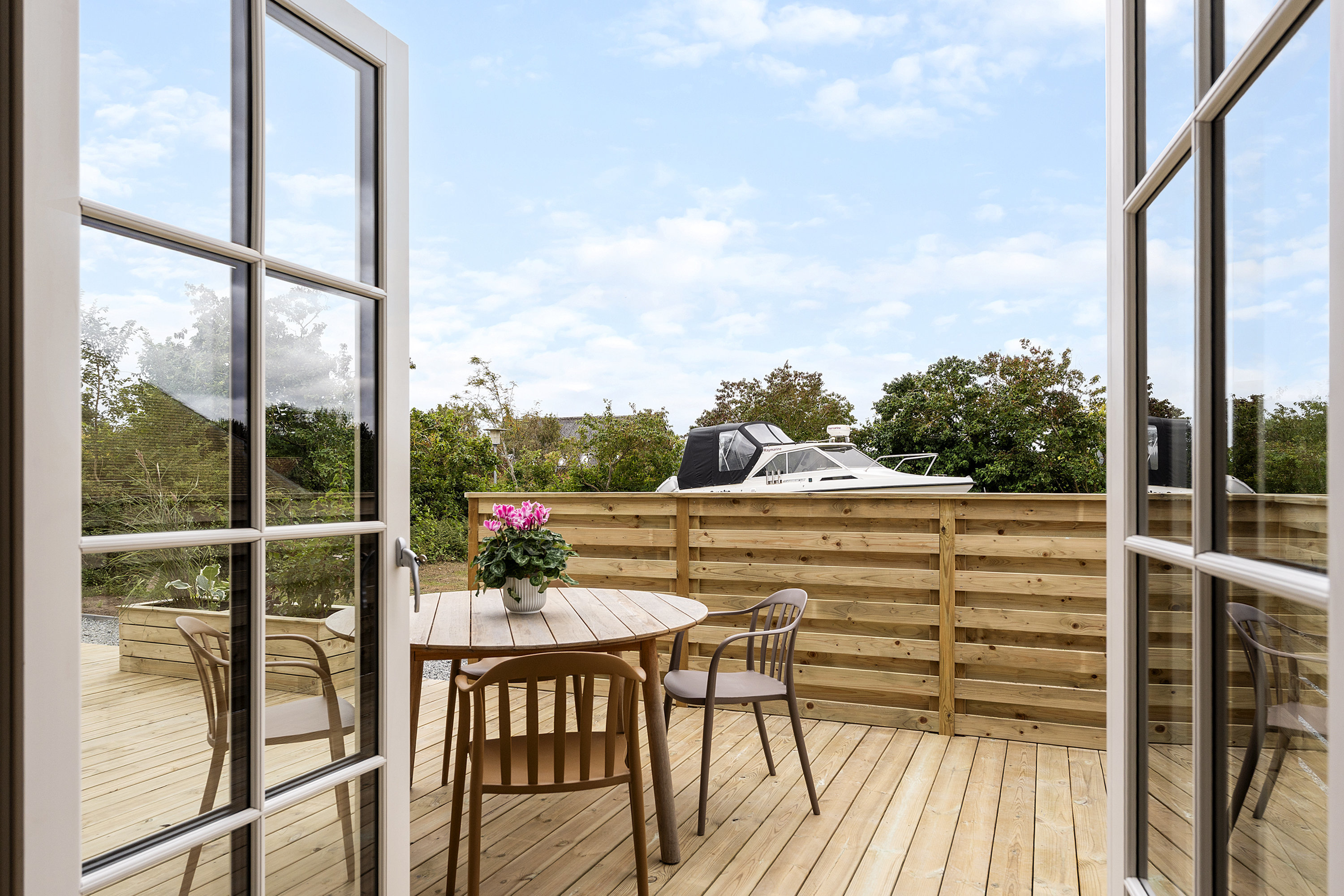 Fremhævet terrasse billede i fuldskærmstilstand. Billede af Damtoften 8A, 5600 Faaborg