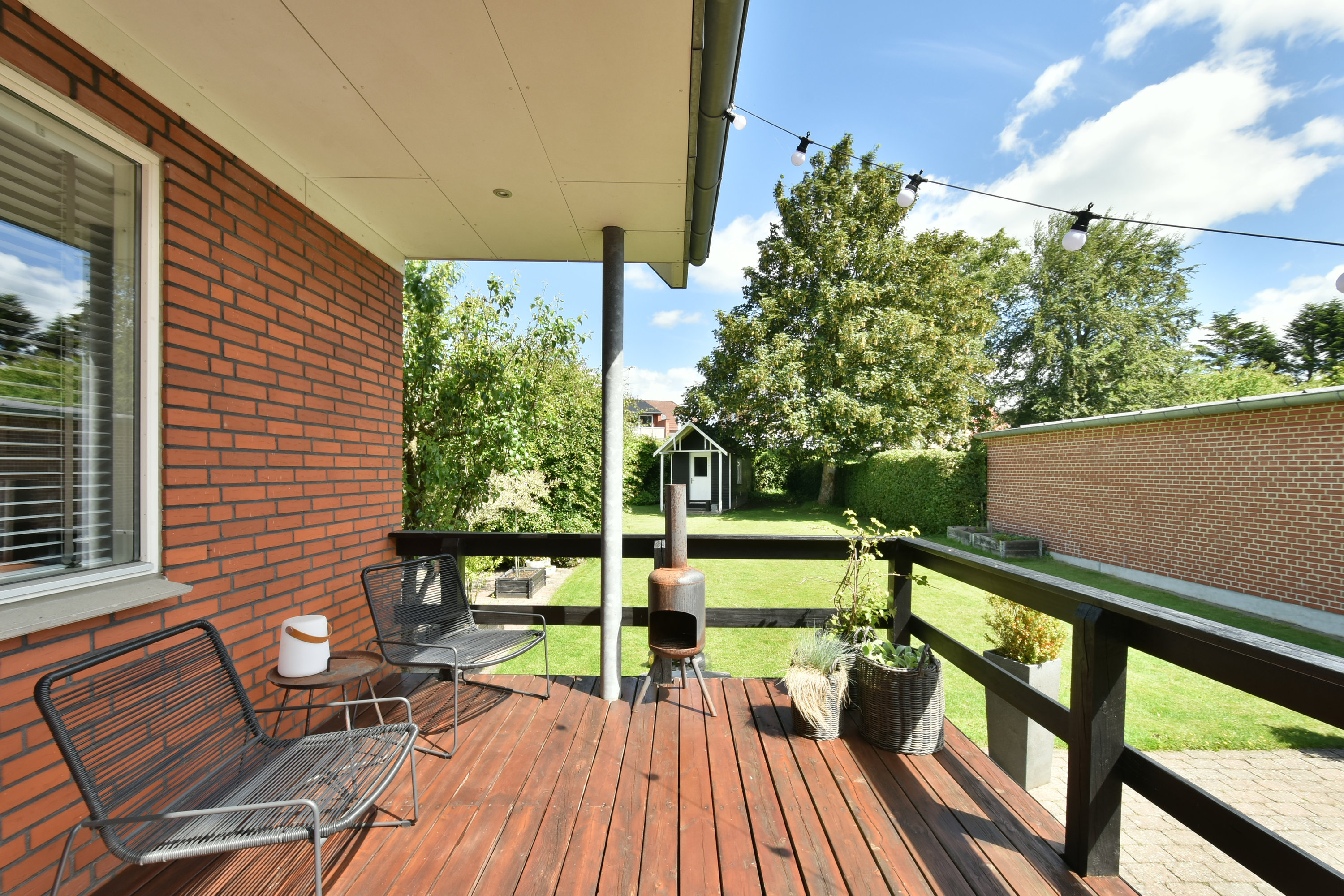 Fremhævet terrasse billede i fuldskærmstilstand. Billede af Danasvej 42, 7400 Herning
