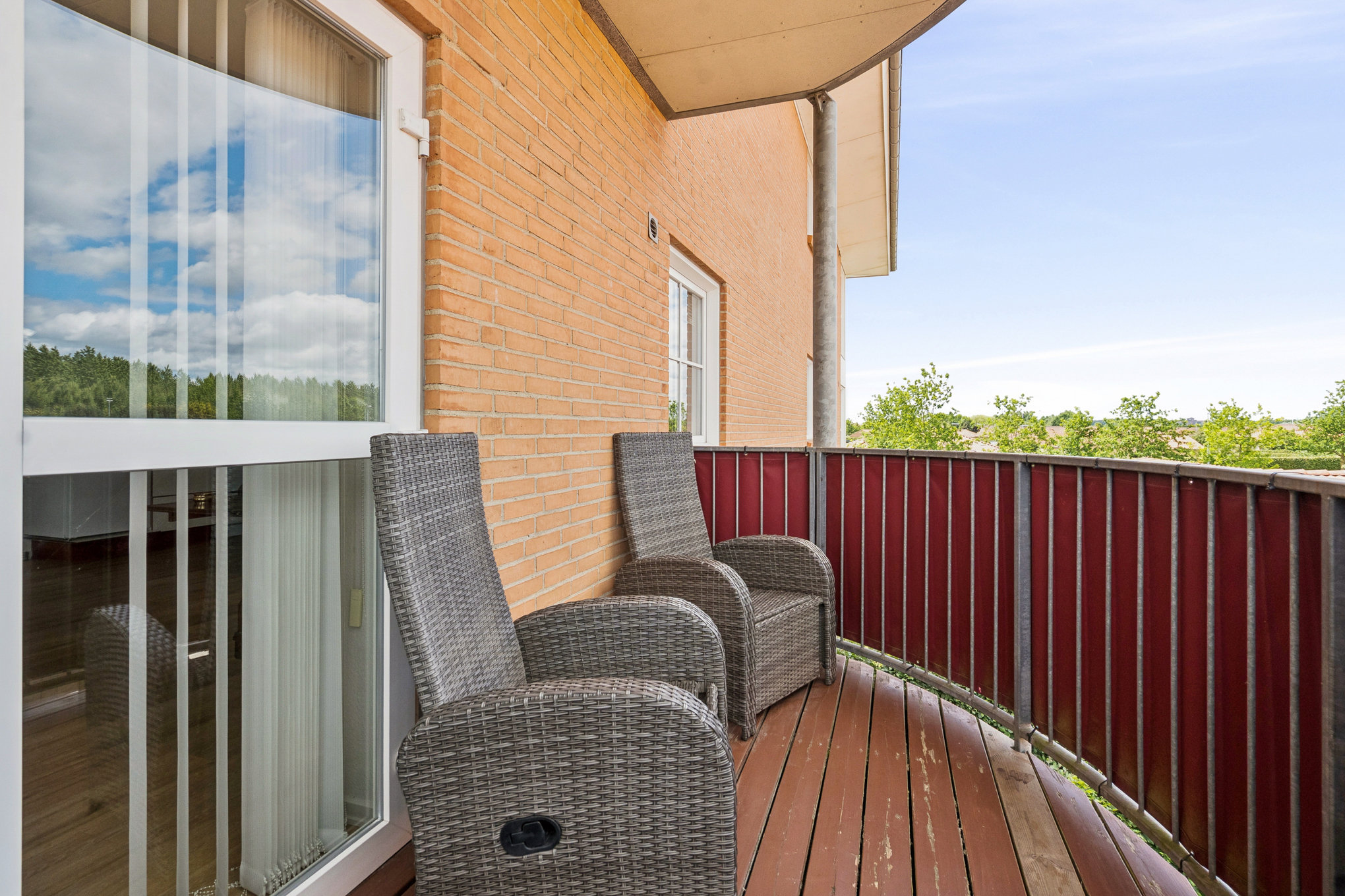 Fremhævet terrasse billede i fuldskærmstilstand. Billede af Turkisdalen 2, 1. 2a., 8930 Randers NØ