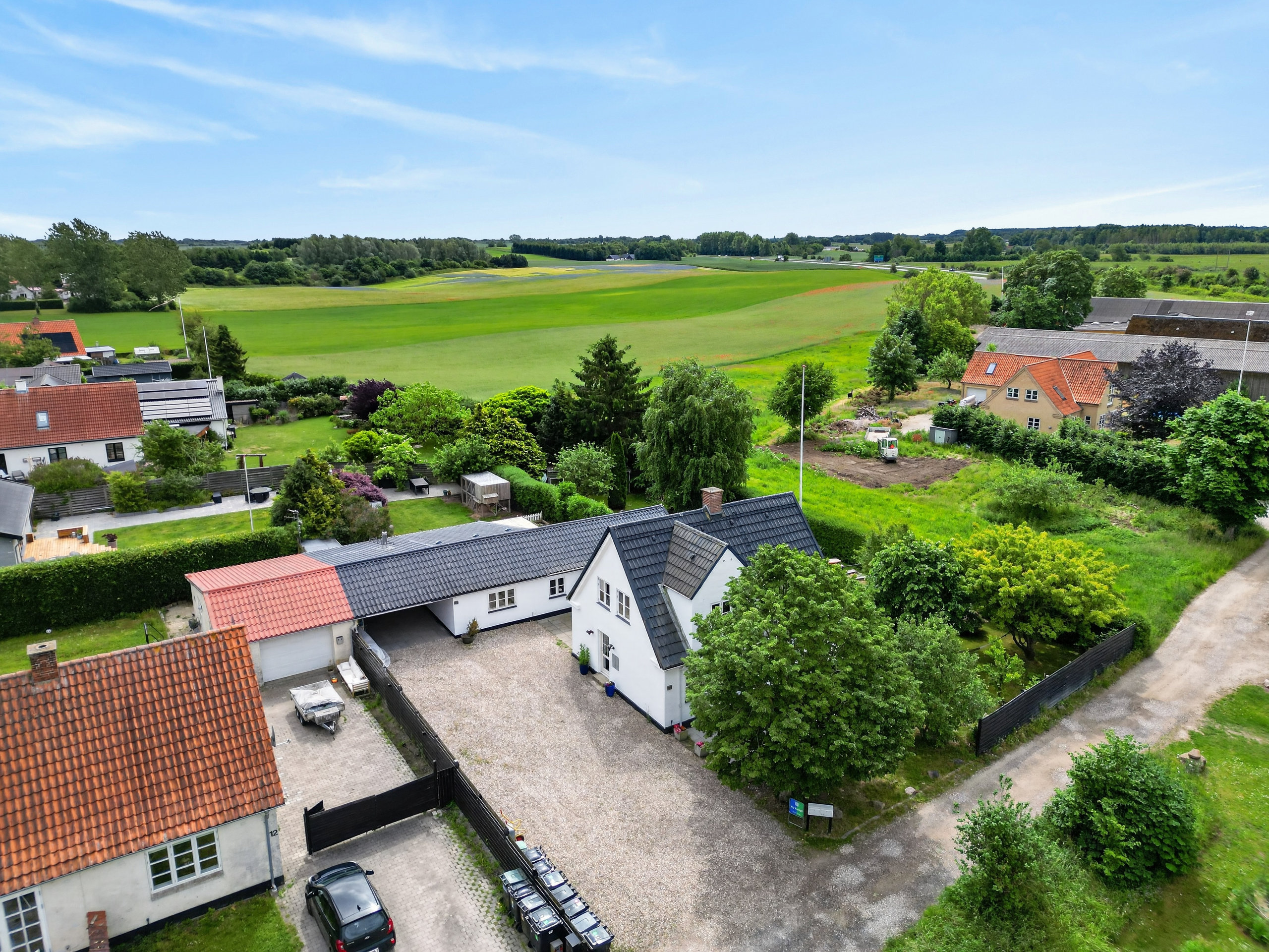 Fremhævet luftfoto billede i fuldskærmstilstand. Billede af Gammelbrovej 10, 4300 Holbæk