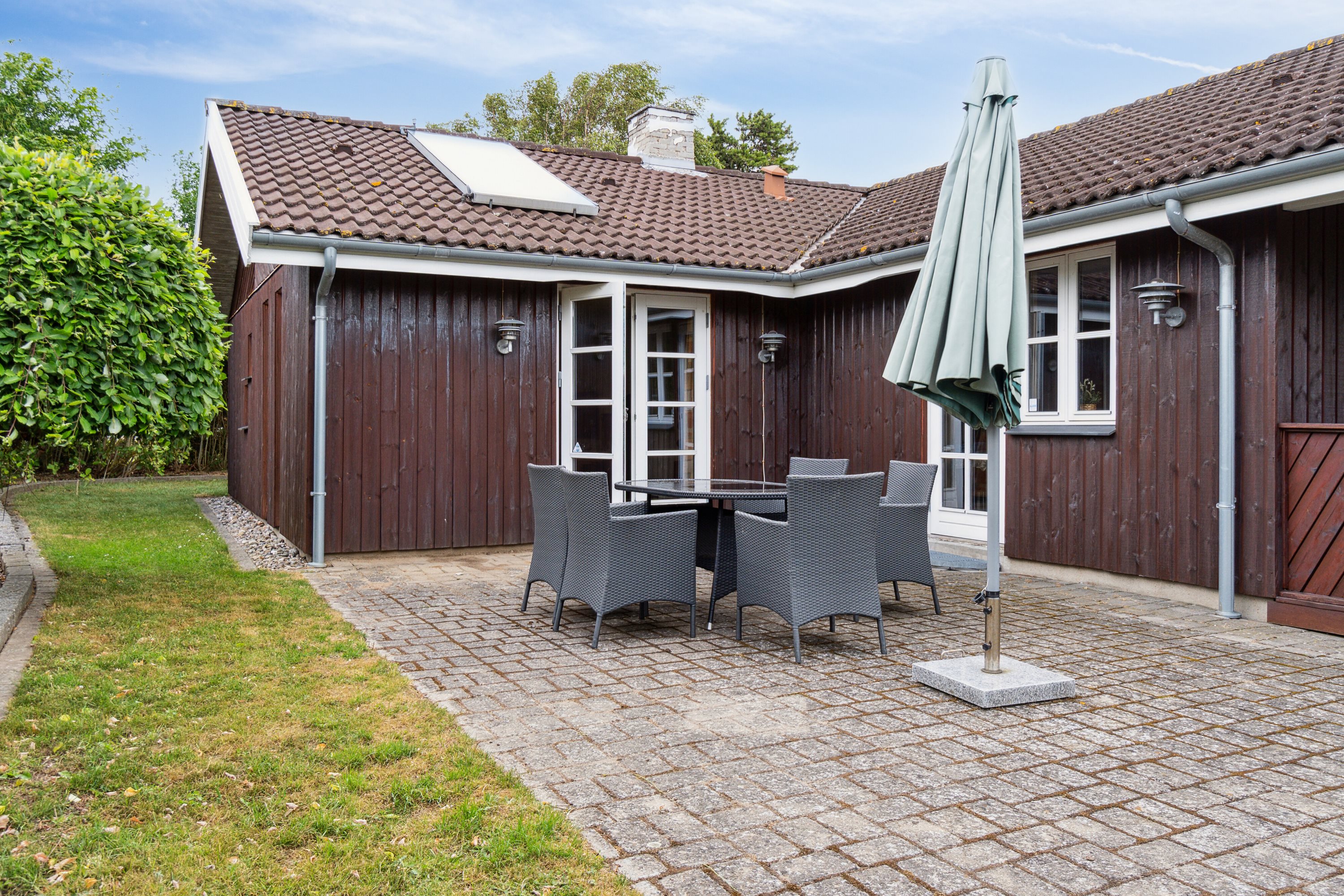 Fremhævet terrasse billede i fuldskærmstilstand. Billede af Gærdesangervej 5, 4200 Slagelse