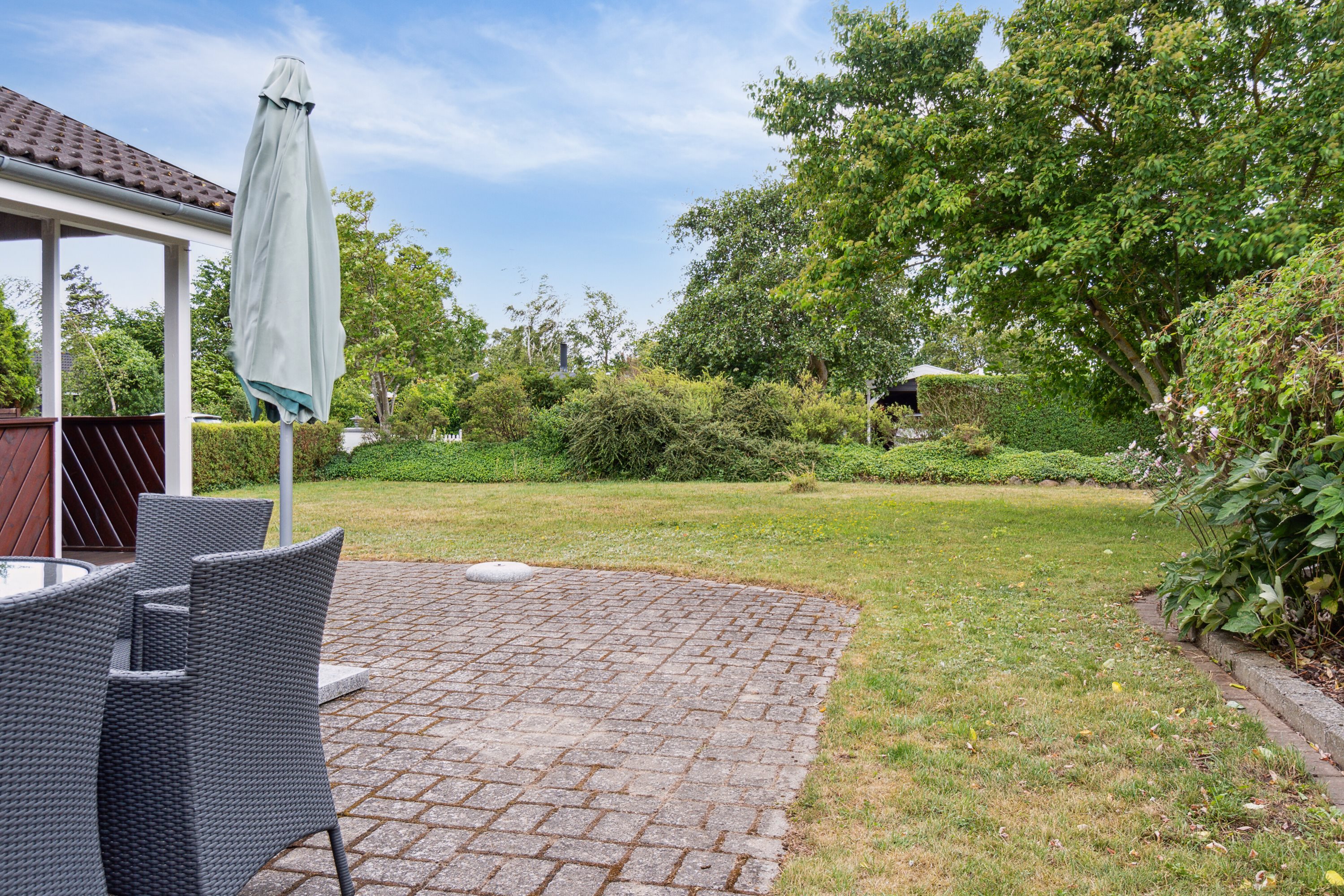 Fremhævet terrasse billede i fuldskærmstilstand. Billede af Gærdesangervej 5, 4200 Slagelse