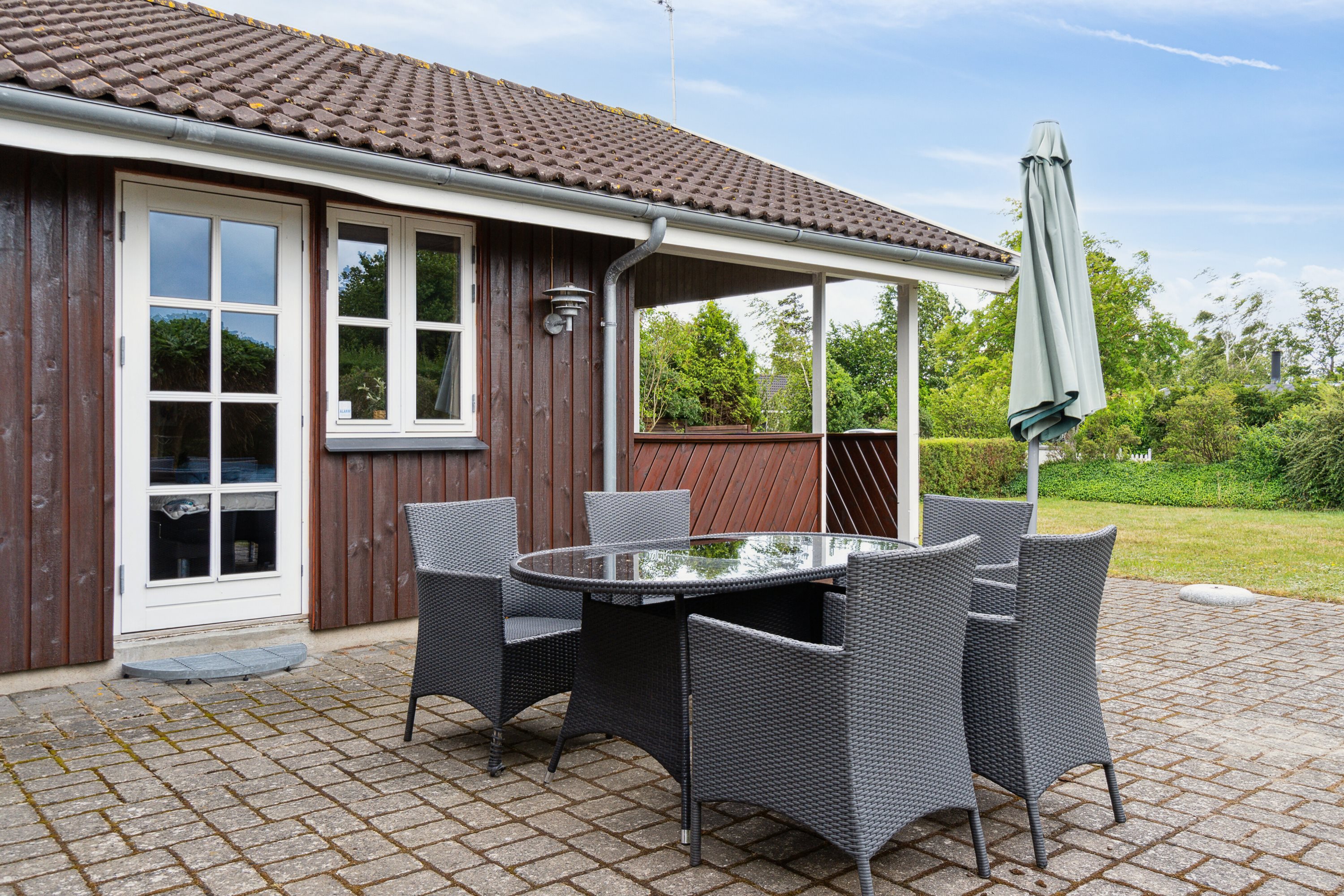 Fremhævet terrasse billede i fuldskærmstilstand. Billede af Gærdesangervej 5, 4200 Slagelse