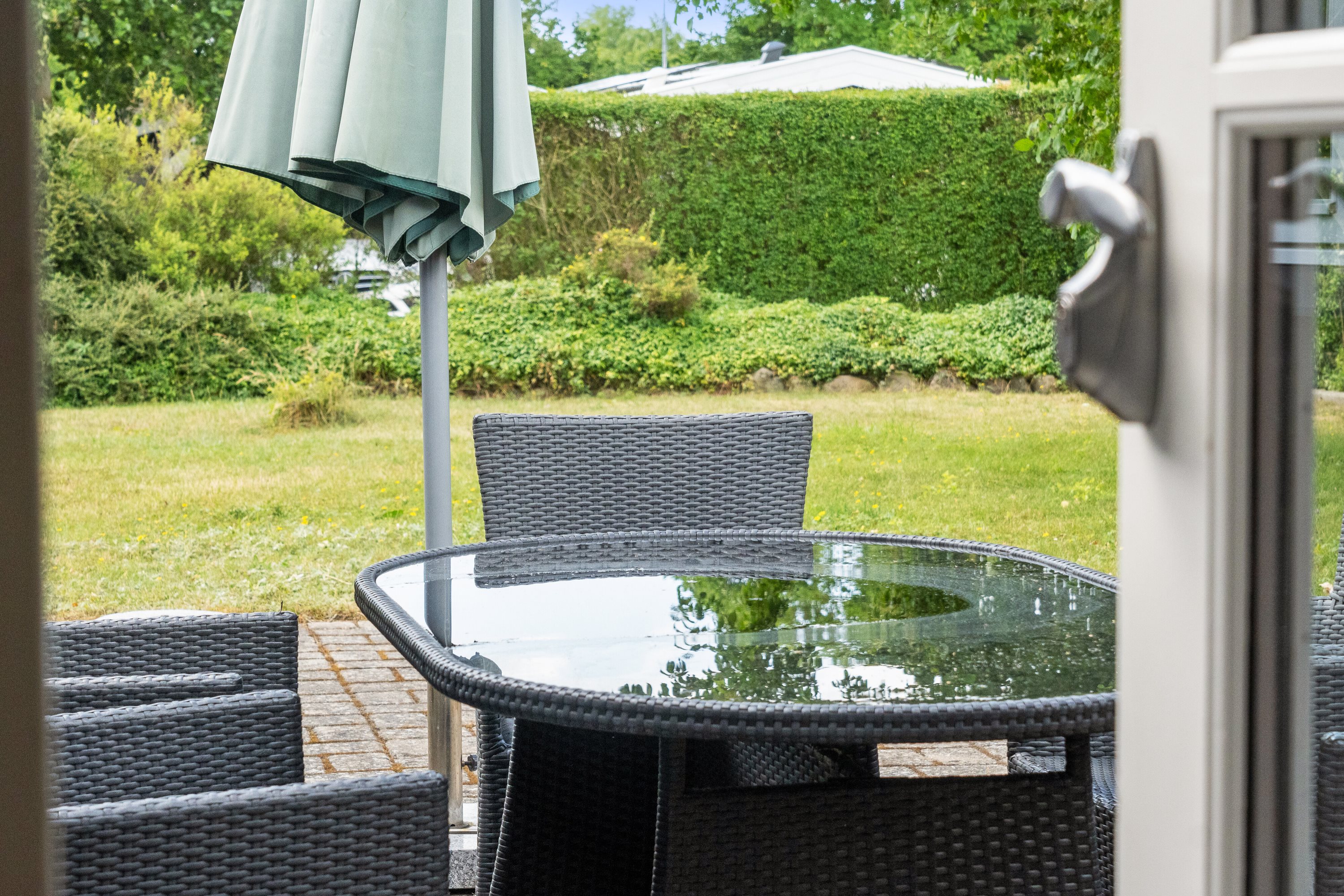 Fremhævet terrasse billede i fuldskærmstilstand. Billede af Gærdesangervej 5, 4200 Slagelse