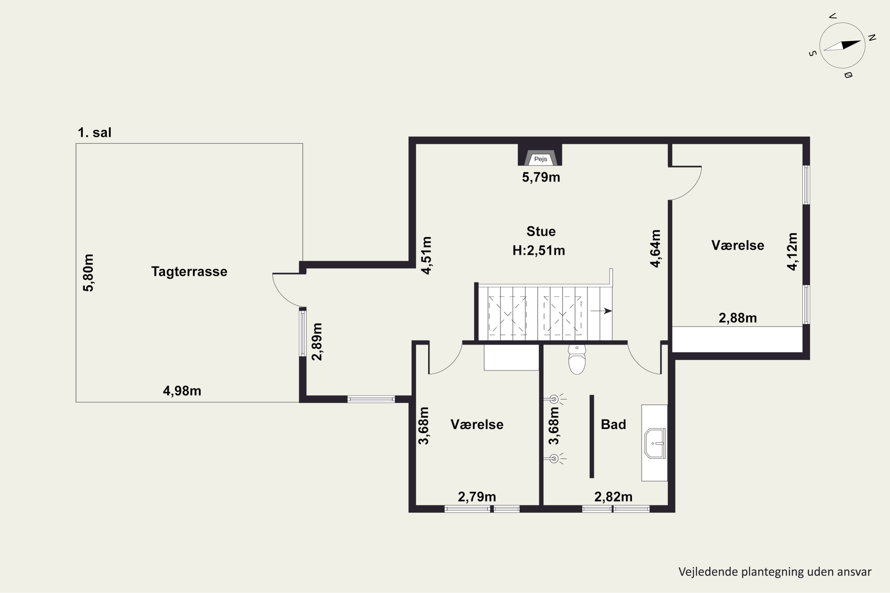 Plantegninger billede af Gustav Zimmersvej 96, Nørhalne, 9430 Vadum