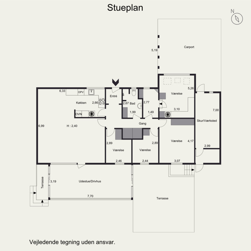 Plantegninger billede af Lilleskovvej 6, Glud, 7130 Juelsminde