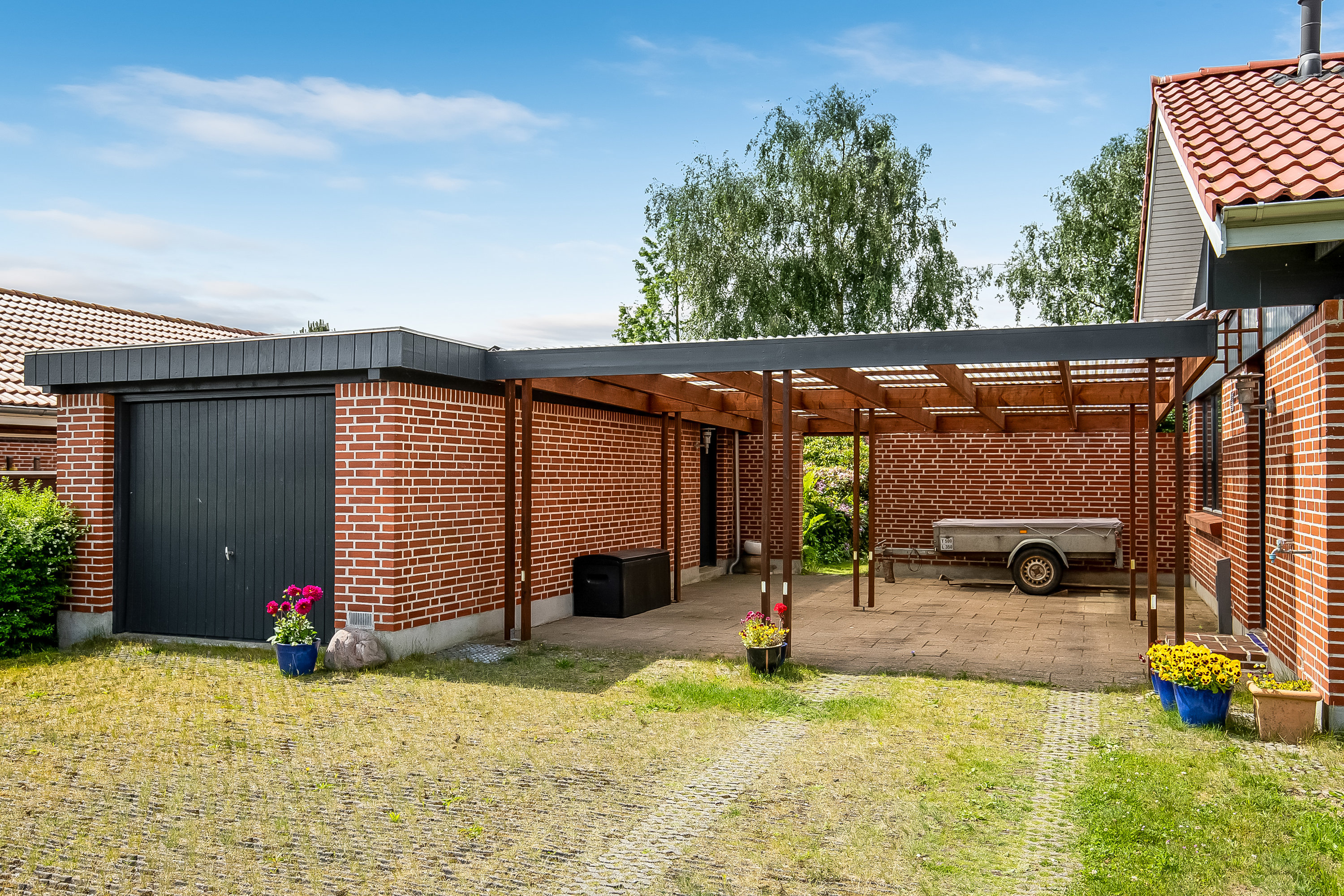 Fremhævet carport billede i fuldskærmstilstand. Billede af Søndergyden 6, Skanderup, 6640 Lunderskov