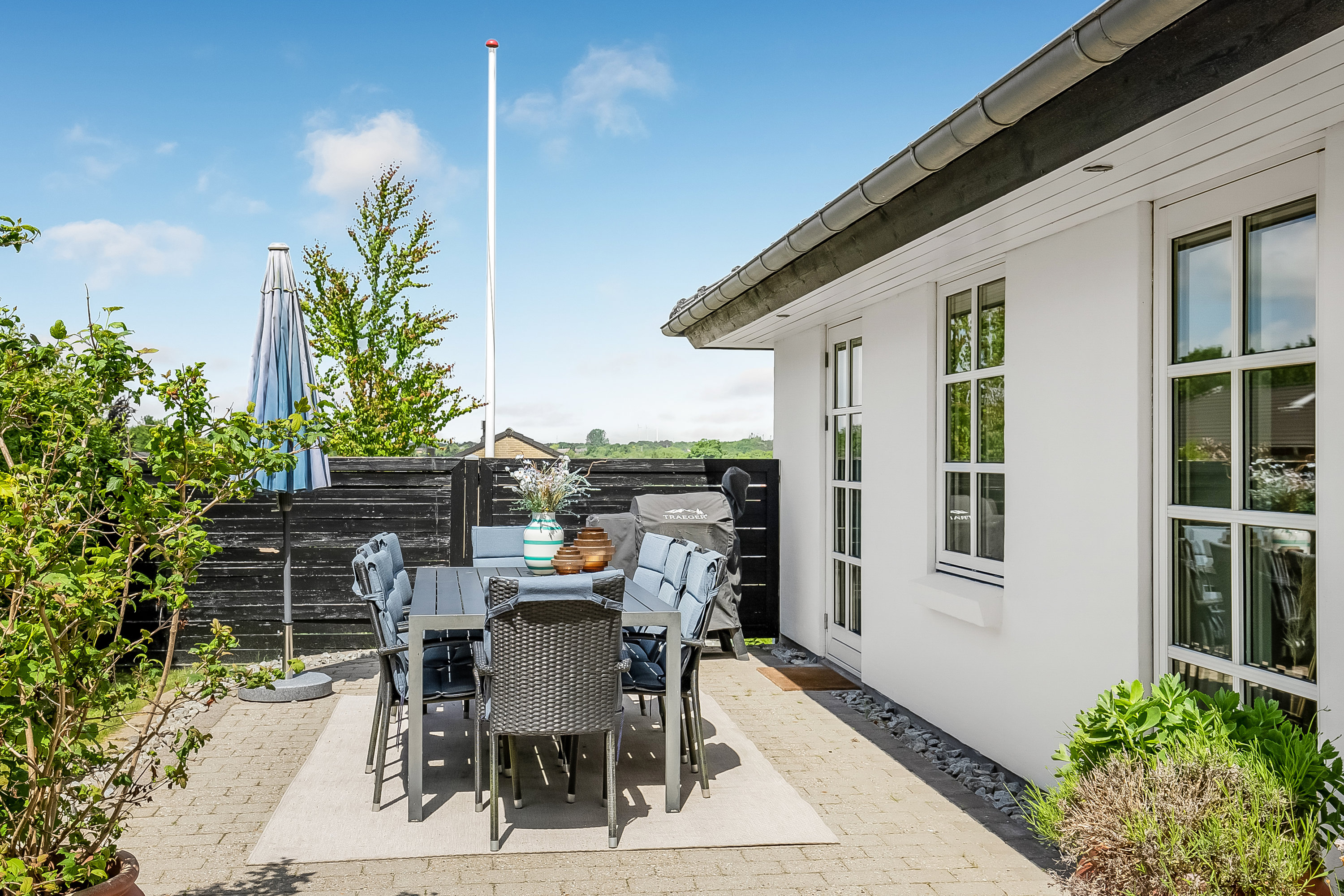 Fremhævet terrasse billede i fuldskærmstilstand. Billede af Dollerup Høj 14, 6640 Lunderskov