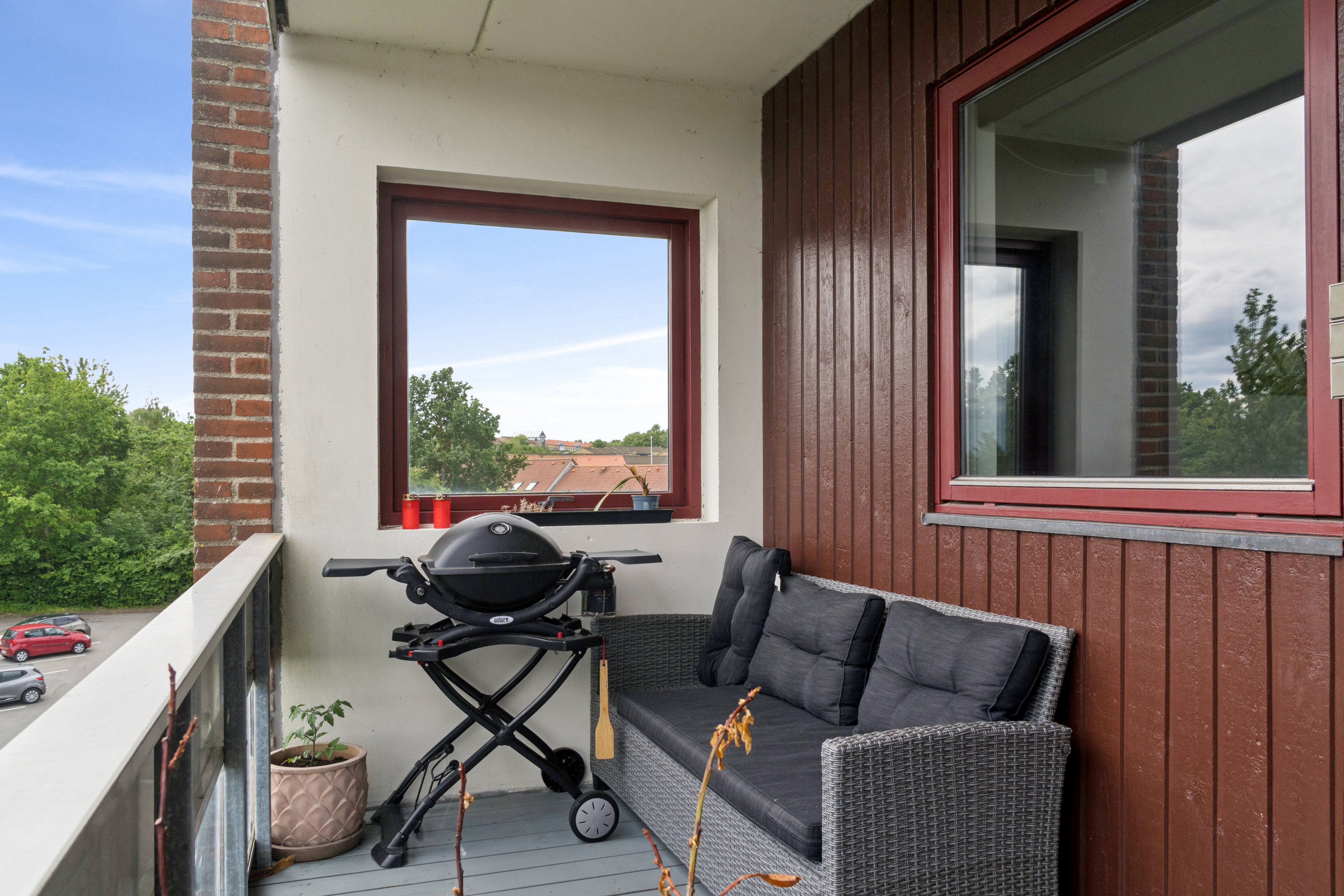 Fremhævet terrasse billede i fuldskærmstilstand. Billede af Skejbygårdsvej 48, 3. tv., 8240 Risskov