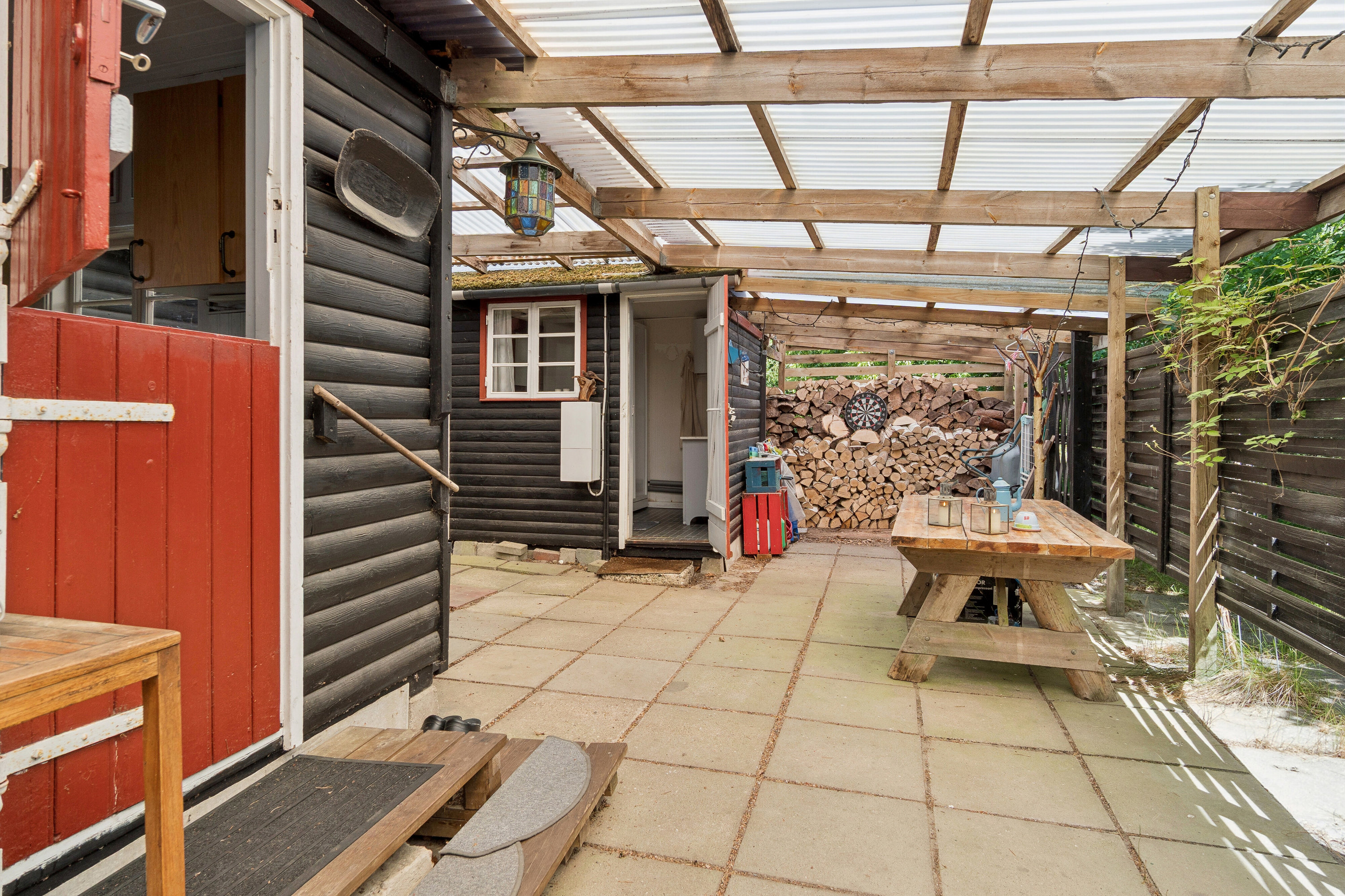 Fremhævet overdækket terrasse billede i fuldskærmstilstand. Billede af Koglevej 25, Ellinge Lyng, 4560 Vig