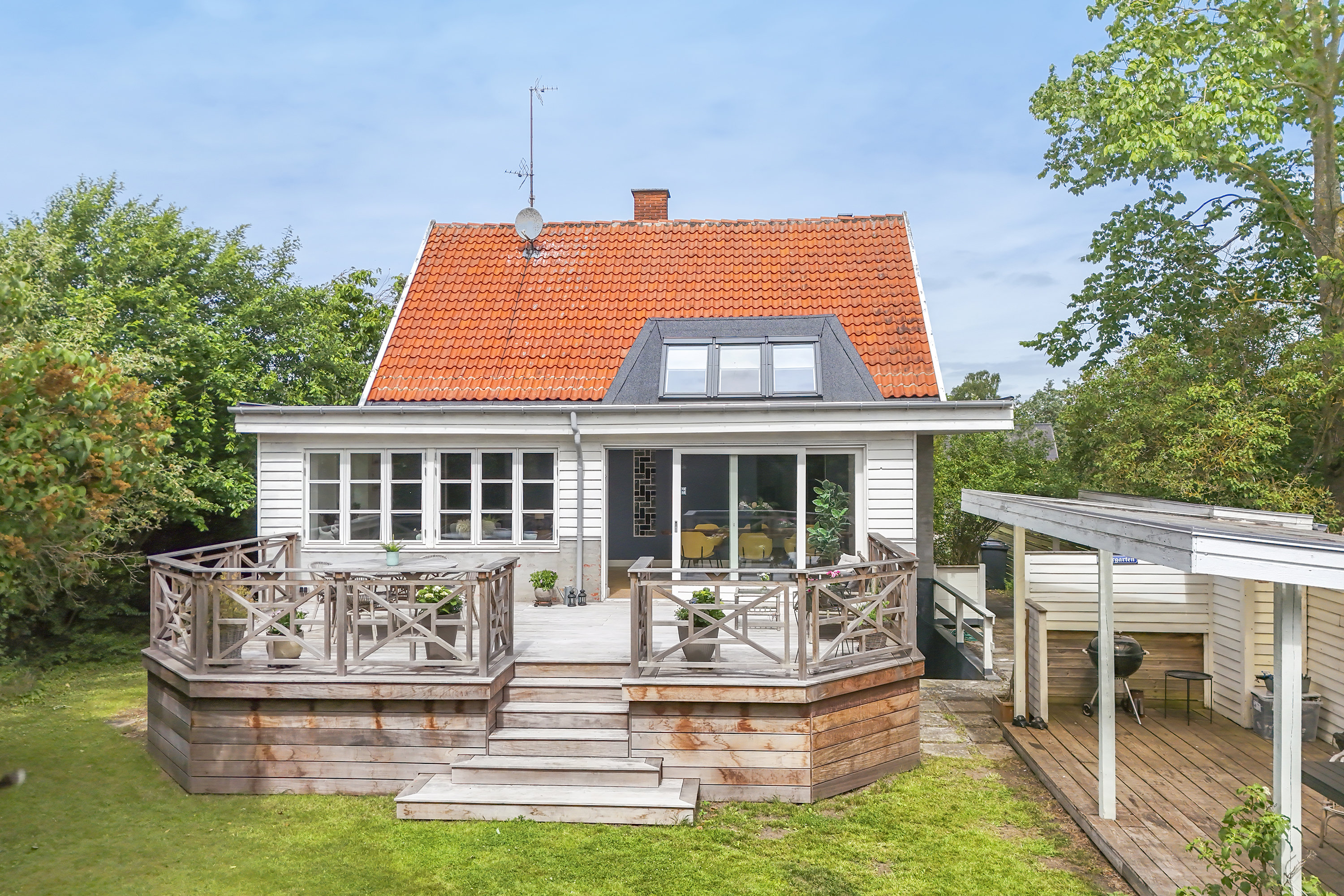 Fremhævet facade billede i fuldskærmstilstand. Billede af Sømosevej 17, 2740 Skovlunde