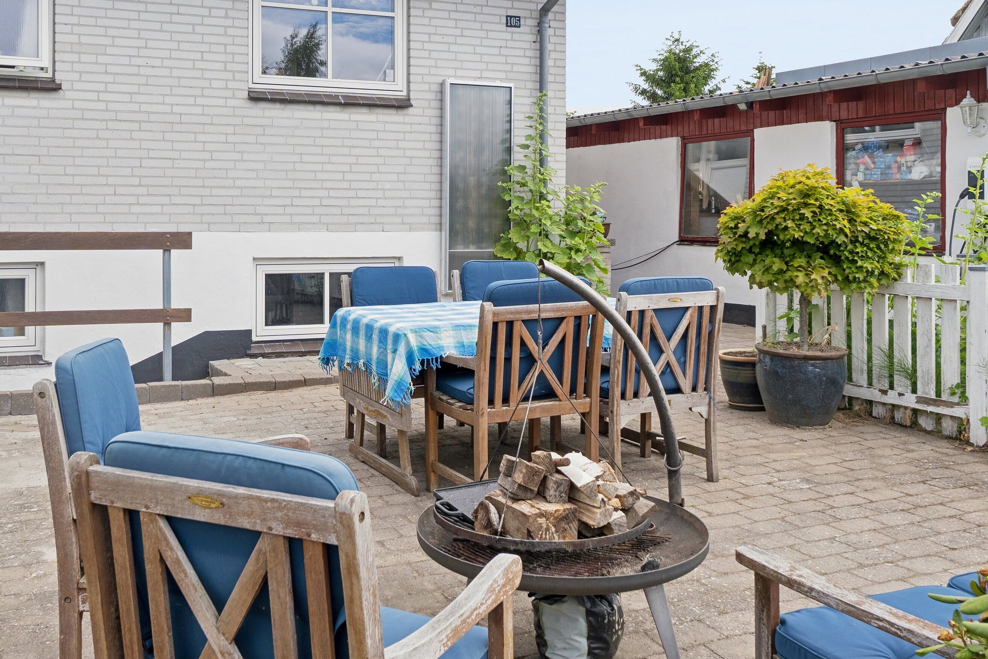 Fremhævet terrasse billede i fuldskærmstilstand. Billede af Ellevej 105, Enghaven, 3300 Frederiksværk