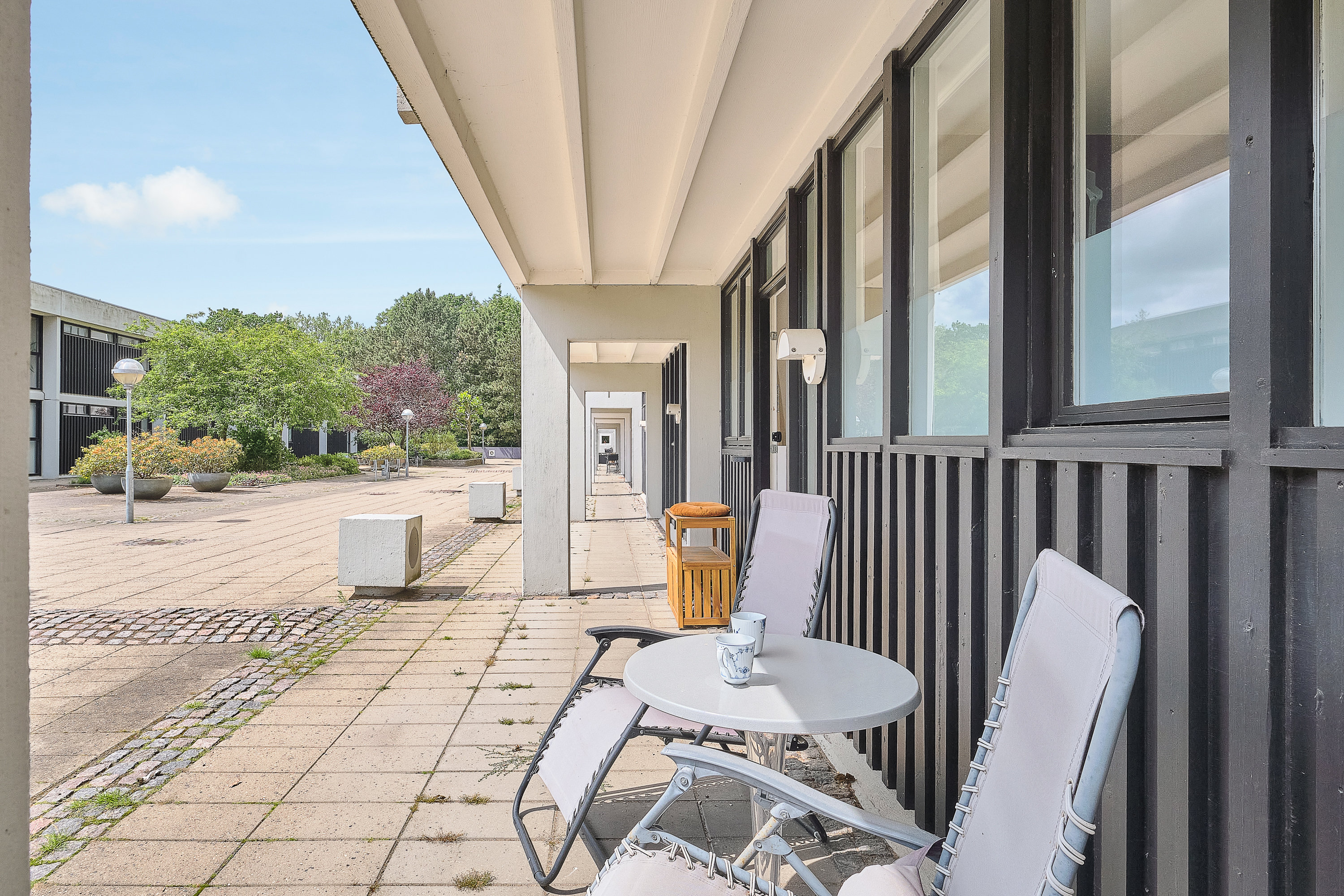 Fremhævet overdækket terrasse billede i fuldskærmstilstand. Billede af Vestervang 40, 1. 4013., 8000 Aarhus C