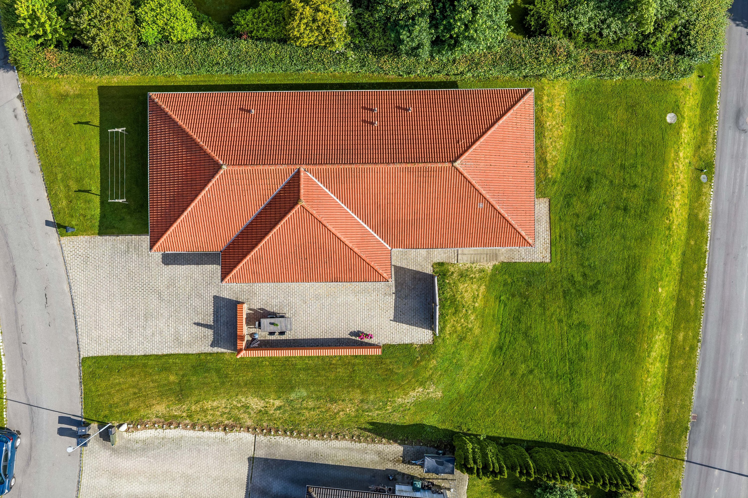 Fremhævet luftfoto billede i fuldskærmstilstand. Billede af Bygmarken 8, Skallebølle, 5492 Vissenbjerg