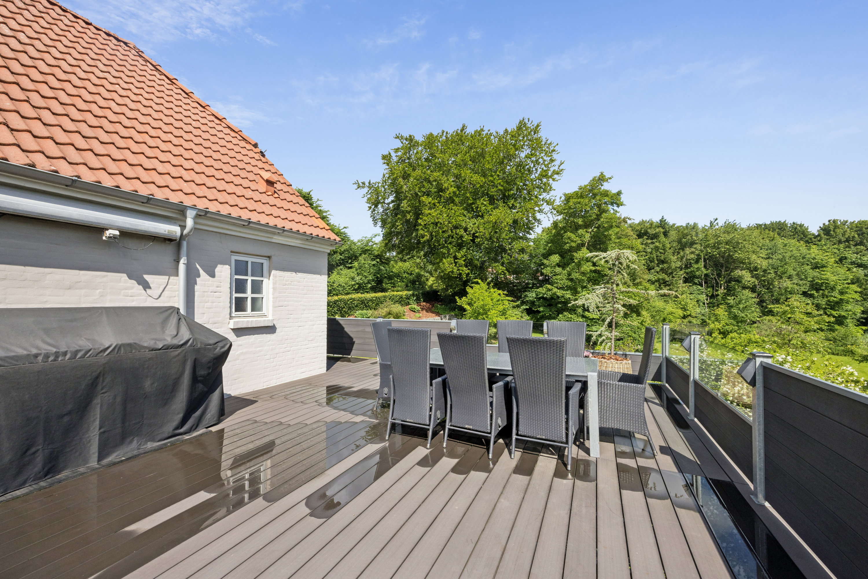 Fremhævet terrasse billede i fuldskærmstilstand. Billede af Hvilsomvej 4, Snæbum, 9500 Hobro