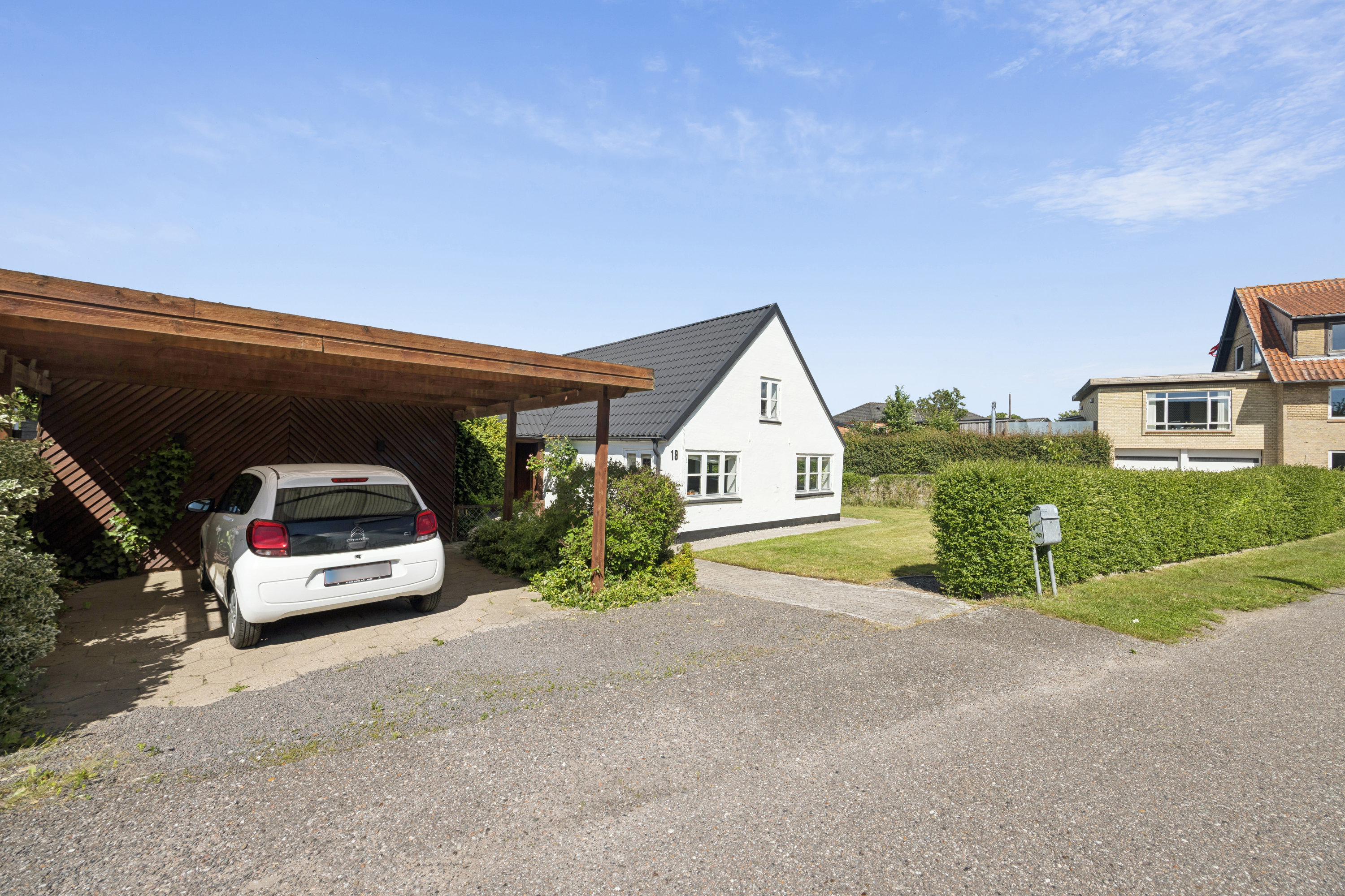 Fremhævet carport billede i fuldskærmstilstand. Billede af Meretesvej 19, Vester Hassing, 9310 Vodskov
