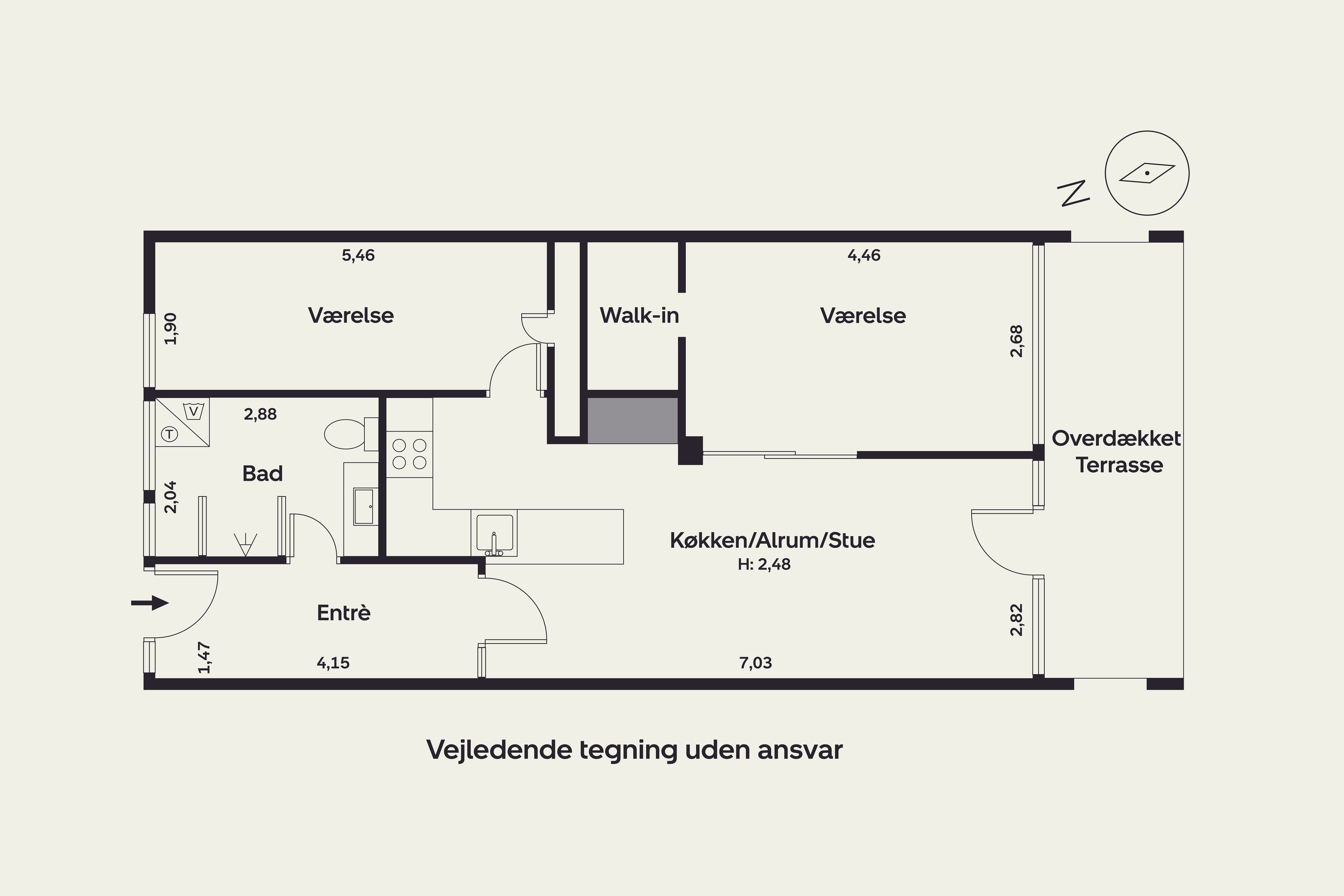 Plantegninger billede af Vestervang 40, 1. 4013., 8000 Aarhus C