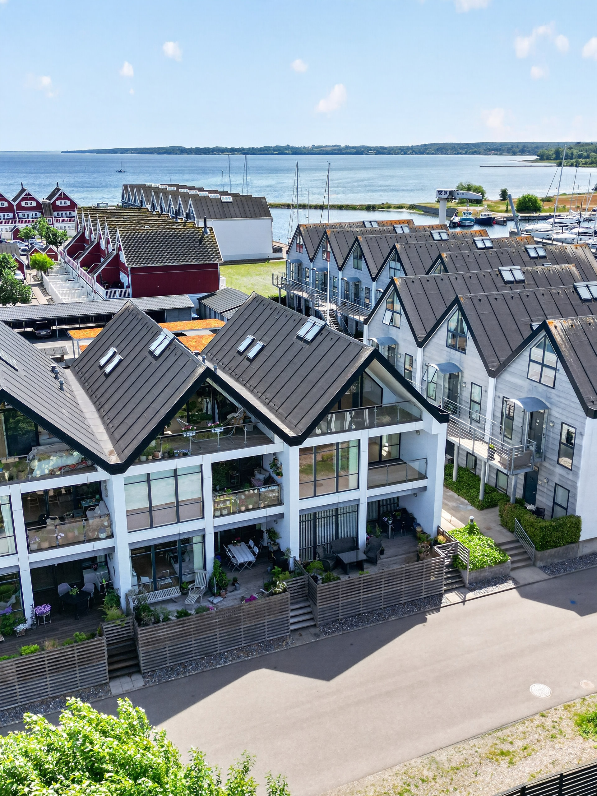 Fremhævet luftfoto billede i fuldskærmstilstand. Billede af Havnevej 109, 1., Nykøbing By, 4500 Nykøbing Sj