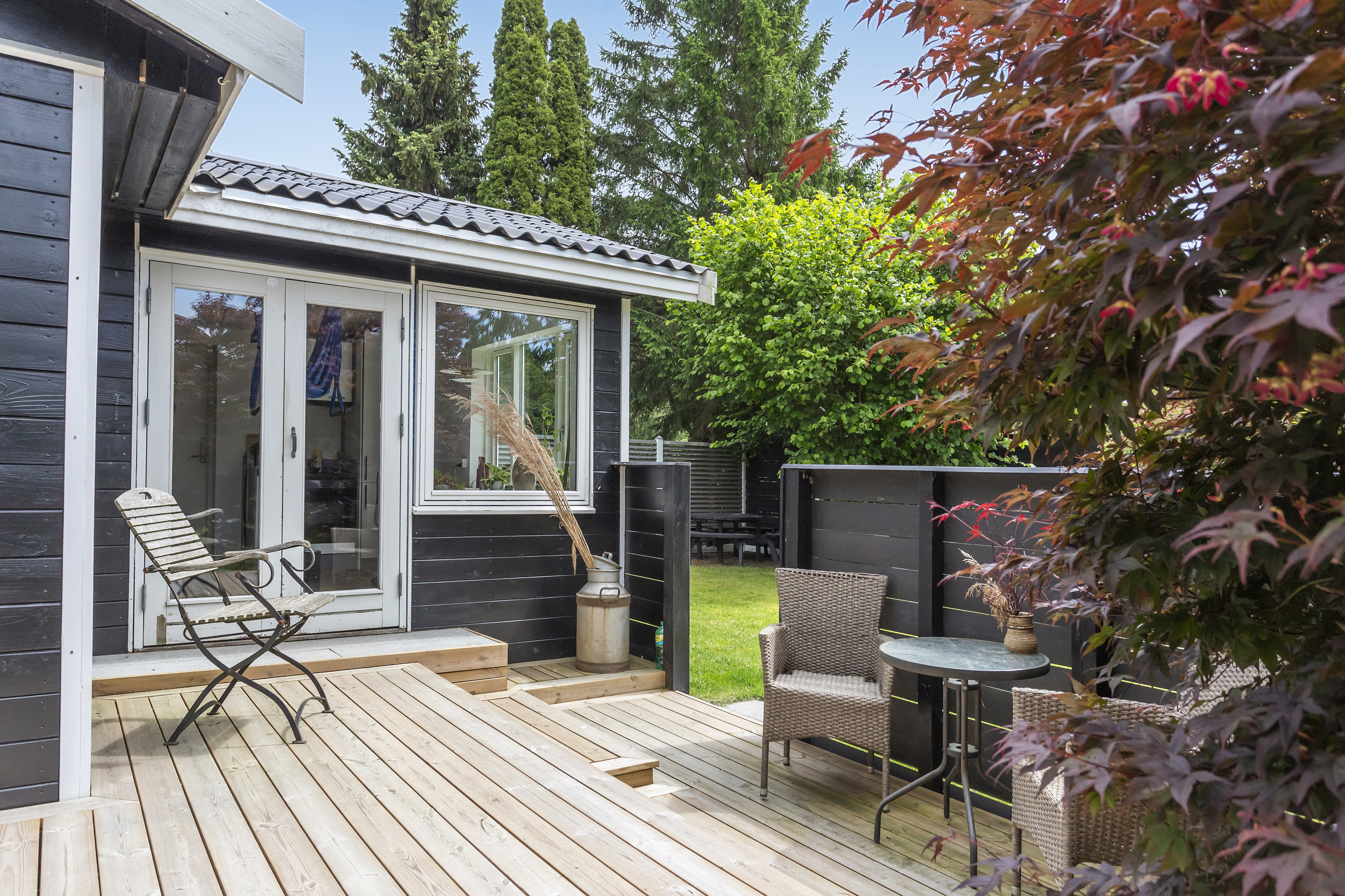 Fremhævet terrasse billede i fuldskærmstilstand. Billede af Asynjevej 47, 2740 Skovlunde