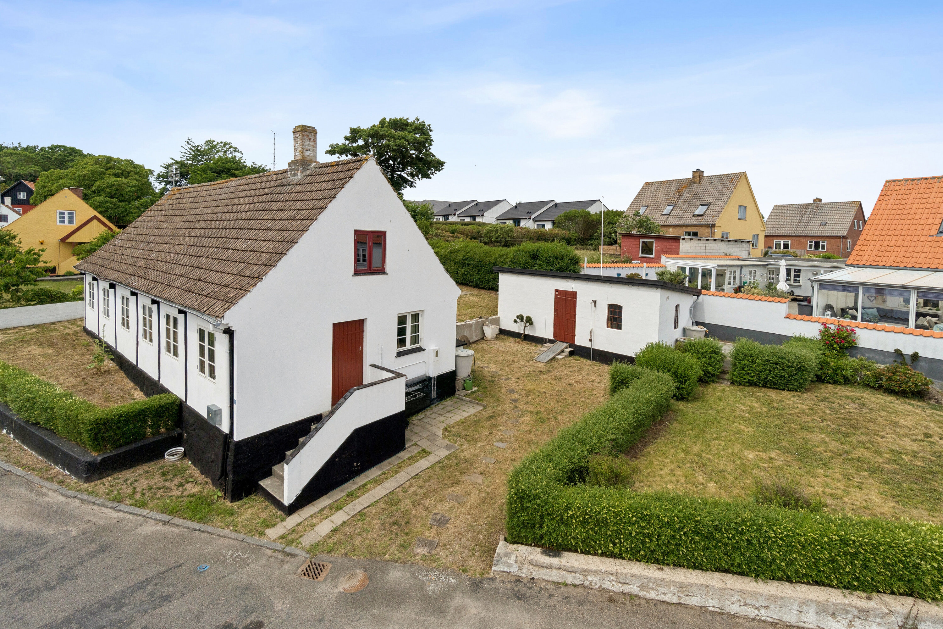 Fremhævet set fra vejen billede i fuldskærmstilstand. Billede af Norre Næbbe 6, Aarsdale, 3740 Svaneke