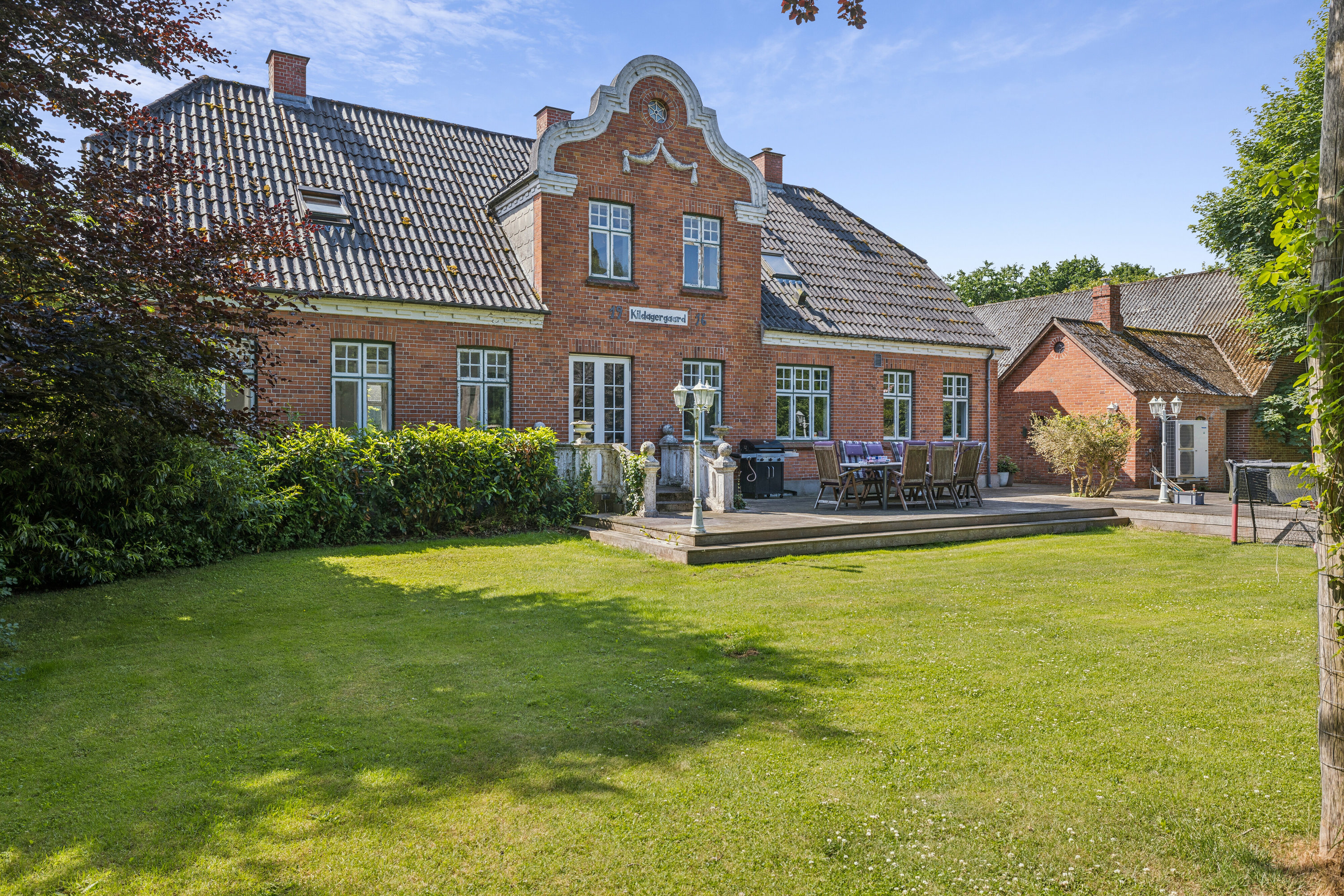 Fremhævet set fra haven billede i fuldskærmstilstand. Billede af Nordskovvej 18, Gestelev, 5750 Ringe