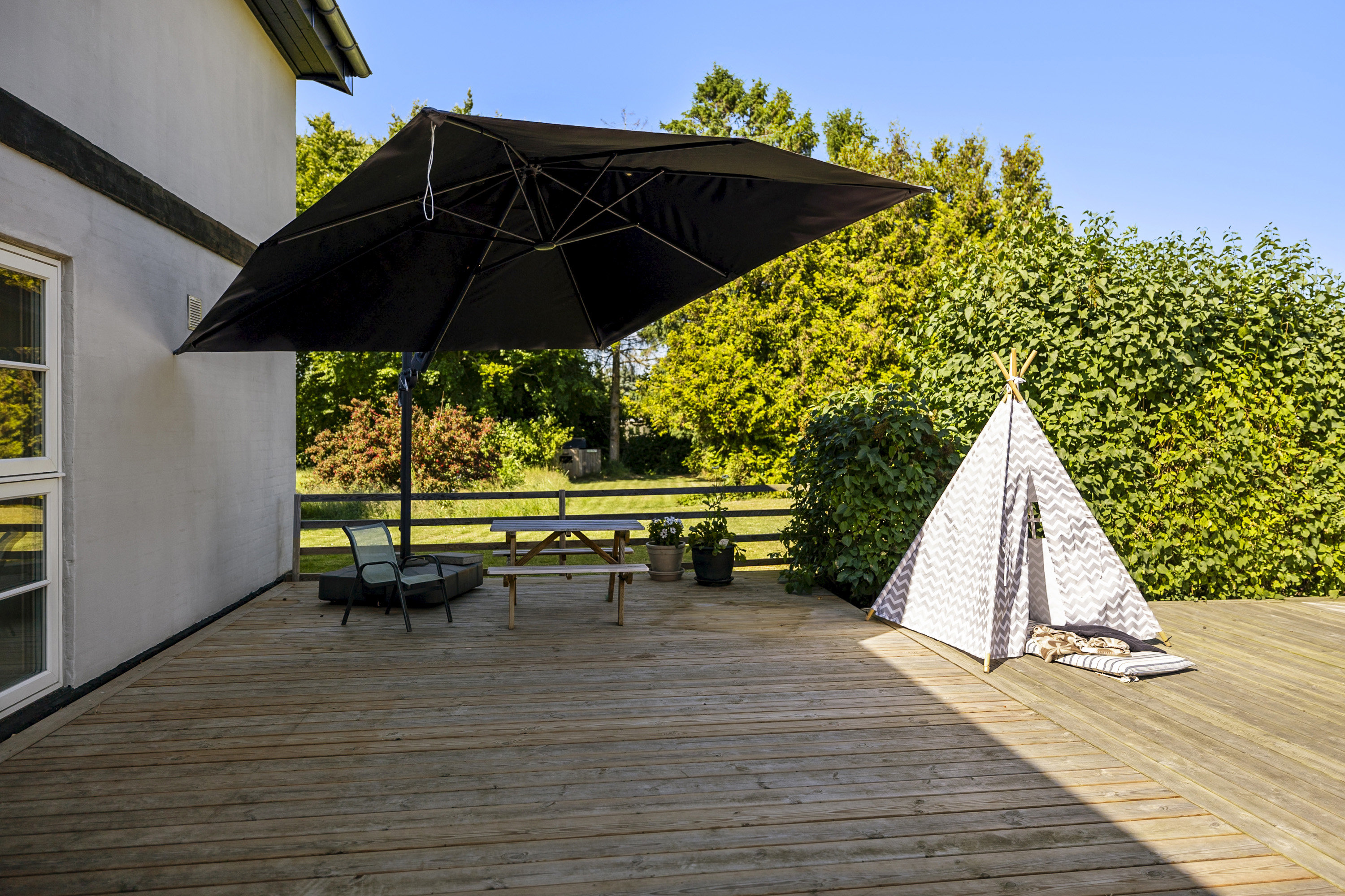 Fremhævet terrasse til anneks billede i fuldskærmstilstand. Billede af Ydergårdsvej 5, Knivkær Strand, 4220 Korsør