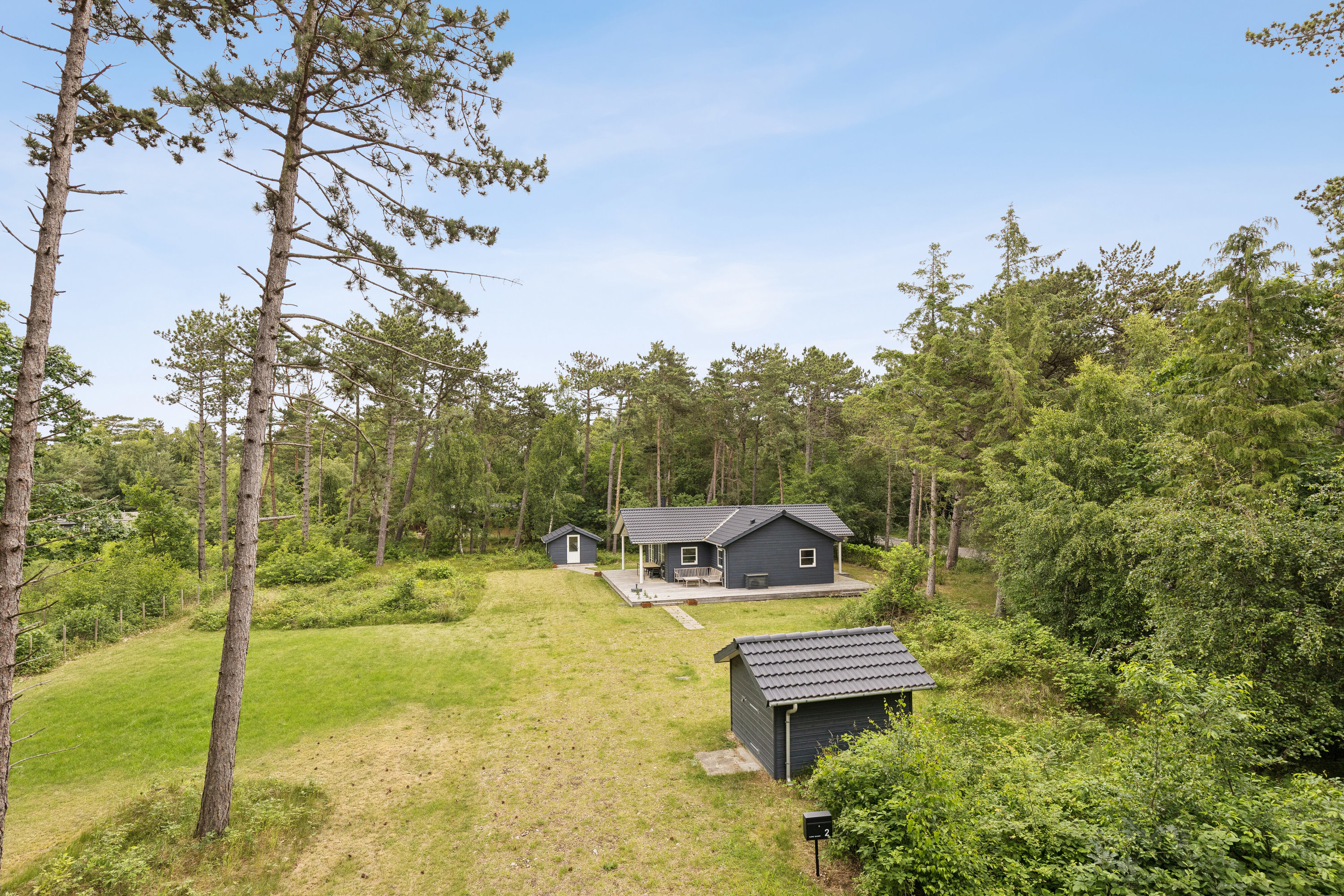 Fremhævet set fra haven billede i fuldskærmstilstand. Billede af Ved Kanalen 2, Bjerge Sydstrand, 4480 Store Fuglede