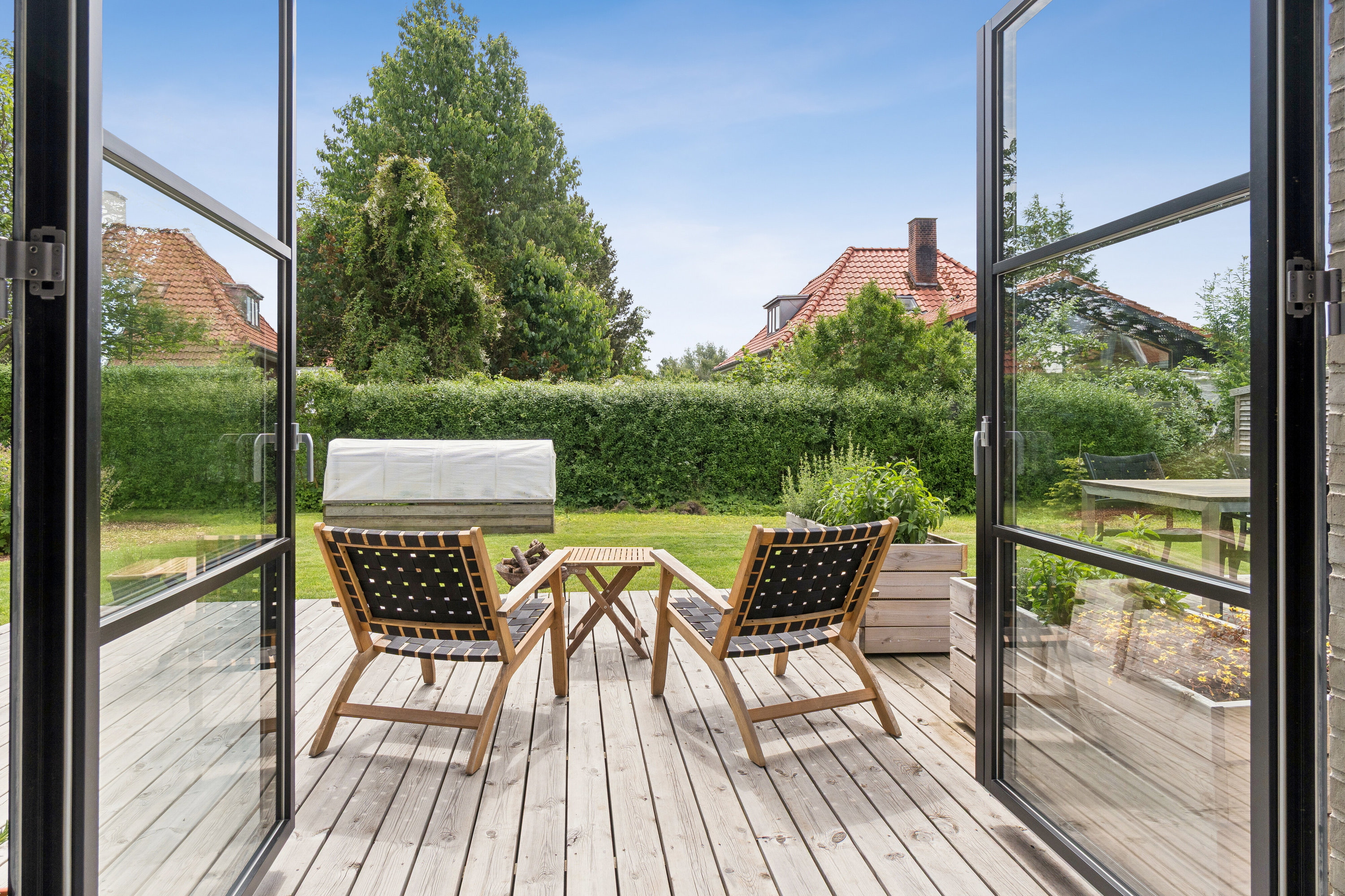 Fremhævet terrasse billede i fuldskærmstilstand. Billede af Kirkebroen 33, 2650 Hvidovre