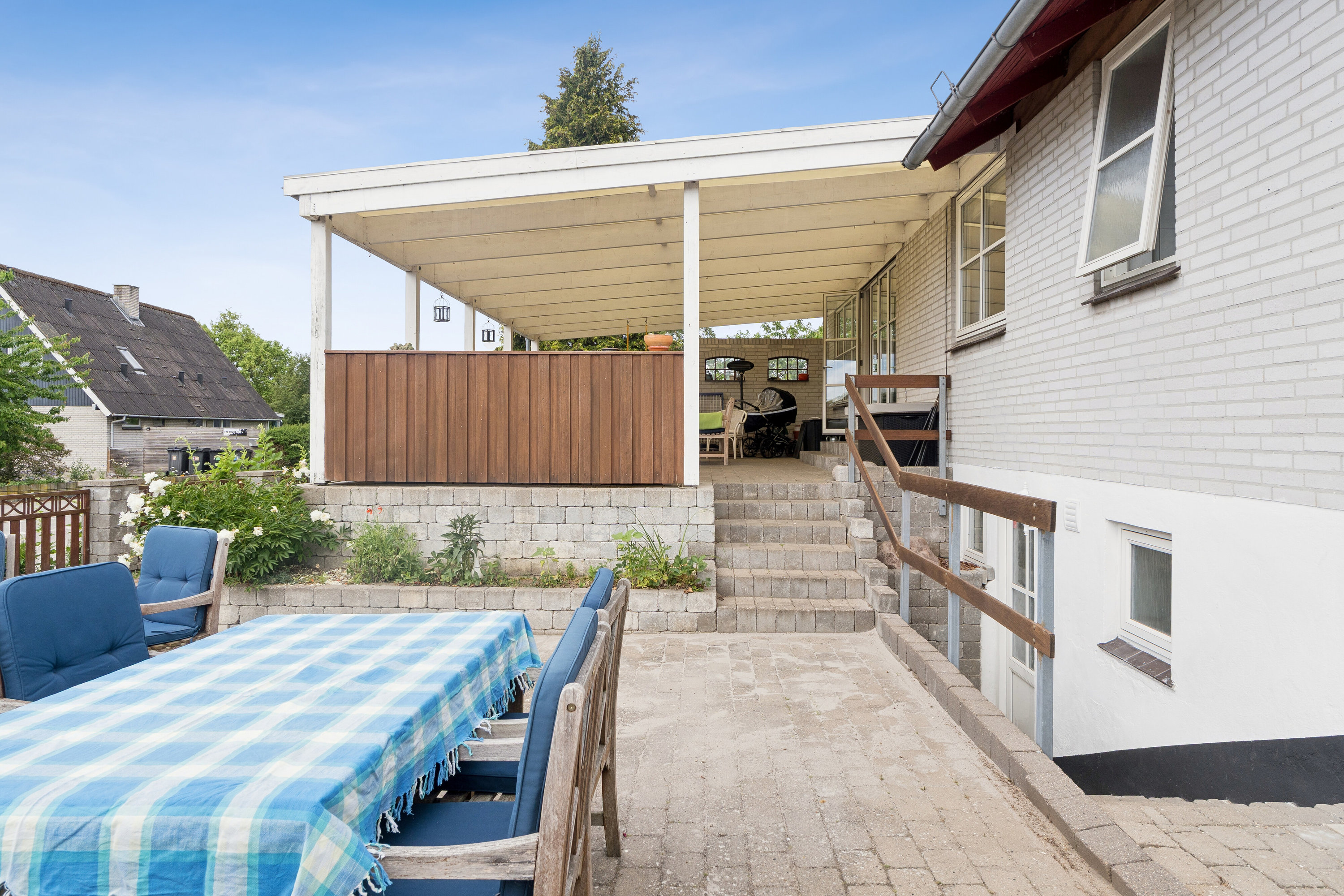 Fremhævet terrasse billede i fuldskærmstilstand. Billede af Ellevej 105, Enghaven, 3300 Frederiksværk